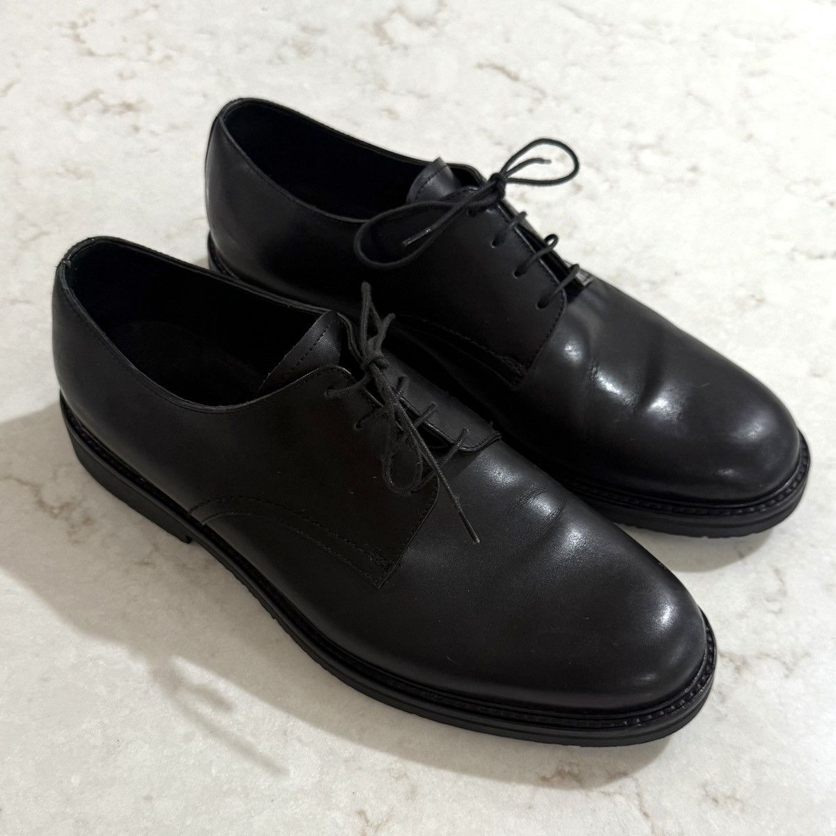 Ermenegildo Zegna Leather Dress Shoes - Size 9.5 US