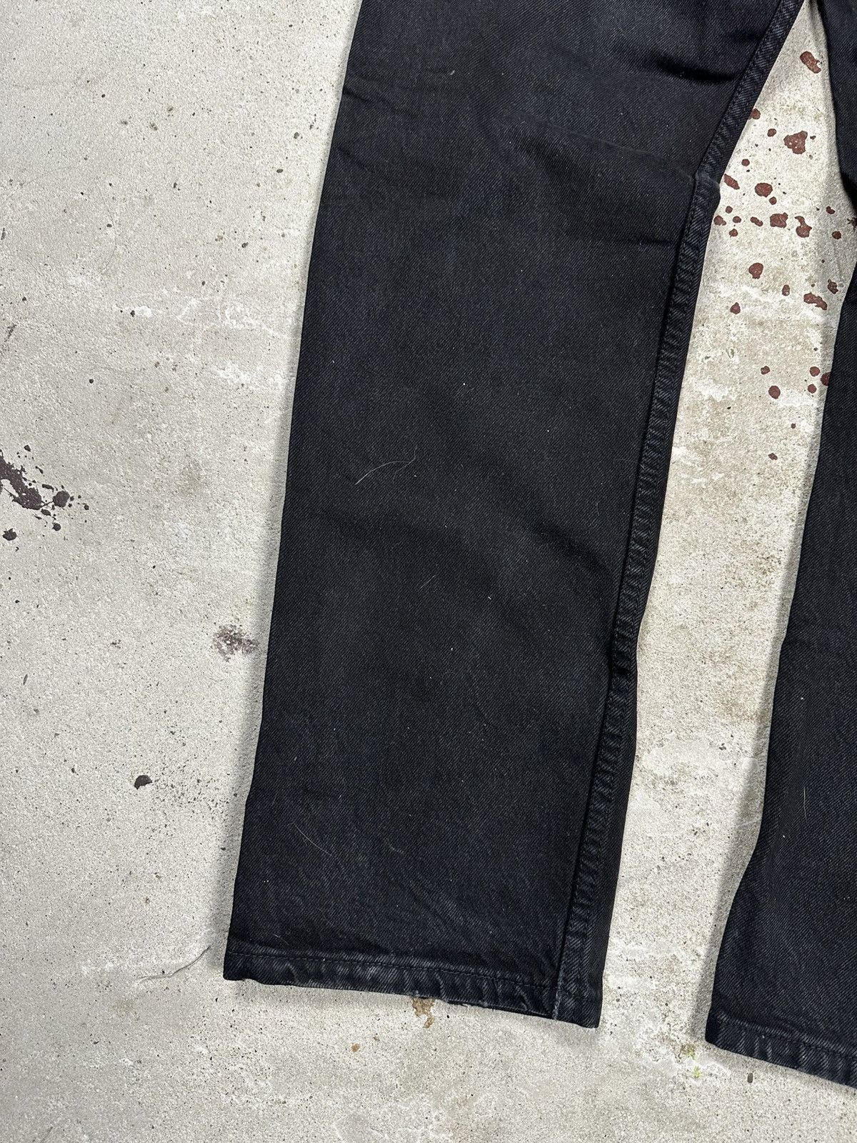 Levi's Vintage 1996 Levi’s 501 Black Denim Pants Jeans UK 90s Size US 30 / EU 46 - 9 Thumbnail