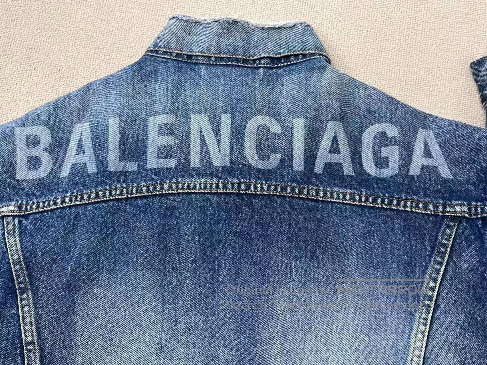Balenciaga Balenciaga Women's Casual Denim Jacket Blue. Size XXS / US 00 / IT 34 - 3 Thumbnail