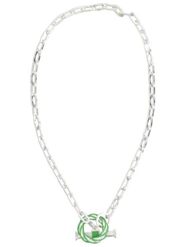 Bottega Veneta o1w1db10525 Size: OS / Pillar Necklace in Silver Size ONE SIZE - 2 Thumbnail