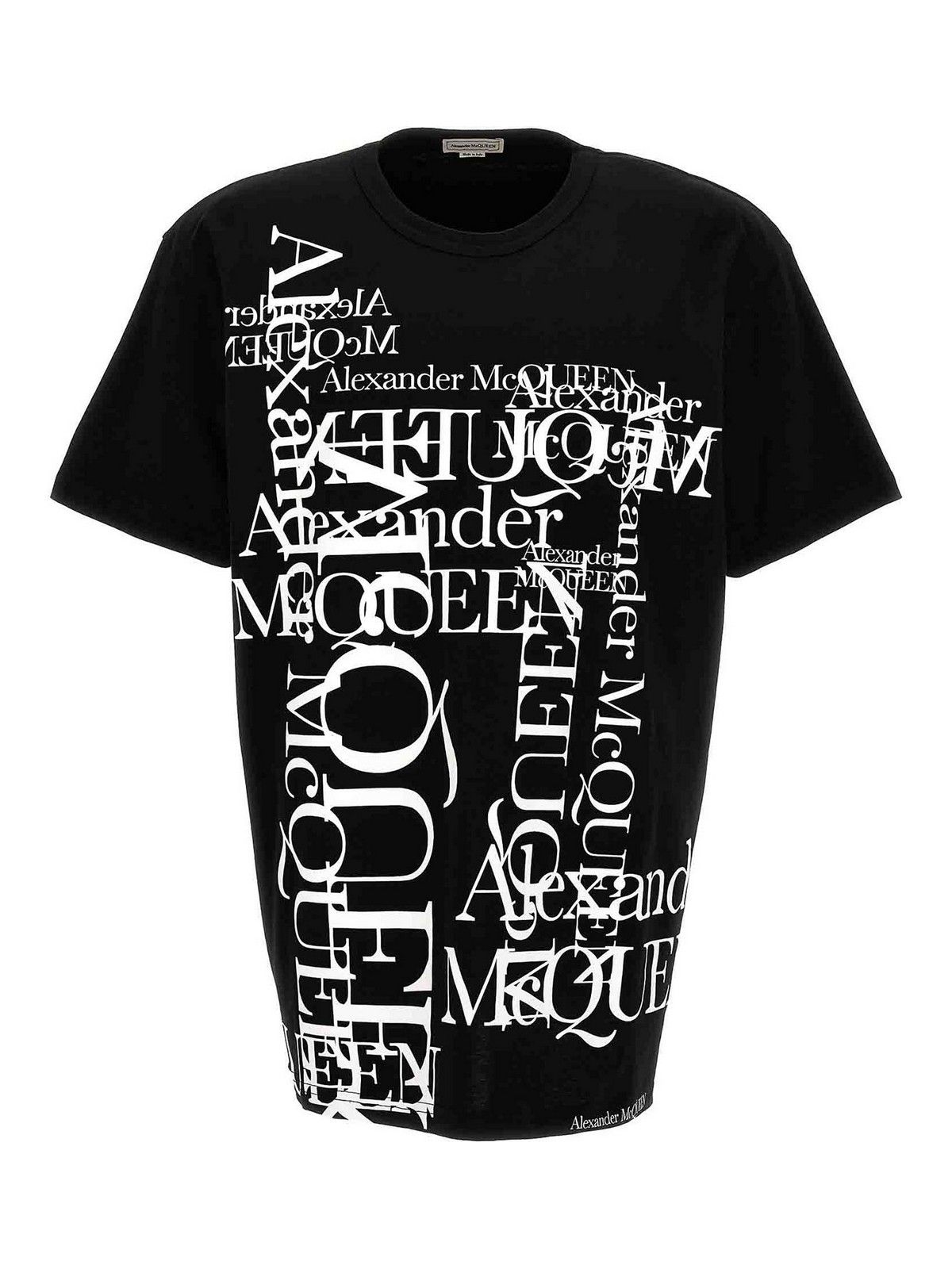 Alexander McQueen o1y1024 T-Shirt In Black Size US S / EU 44-46 / 1 - 1 Thumbnail