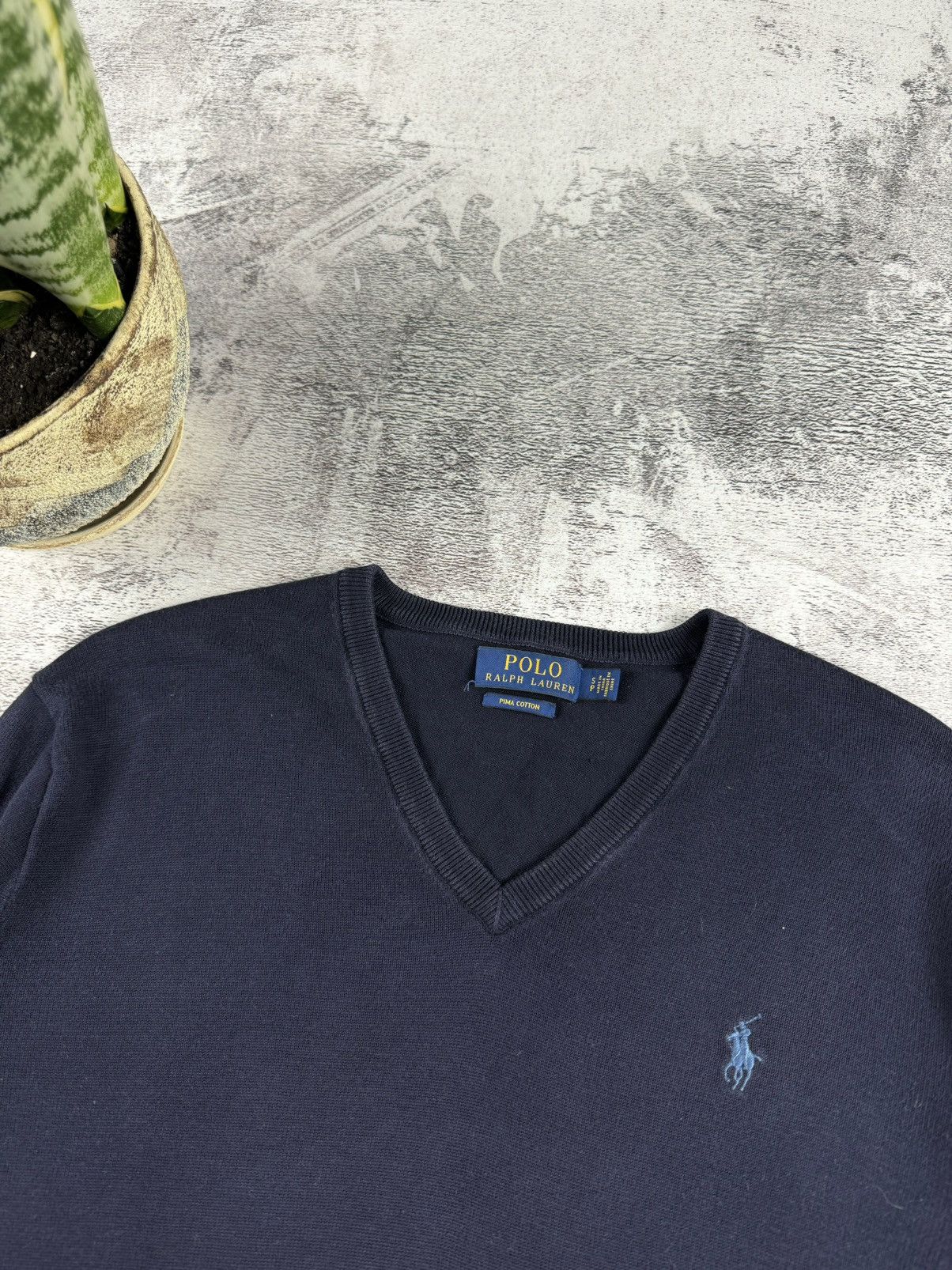 Polo Ralph Lauren Polo Ralph Lauren Knited V-Neck Old Money Sweater Pullover Size US S / EU 44-46 / 1 - 6 Thumbnail