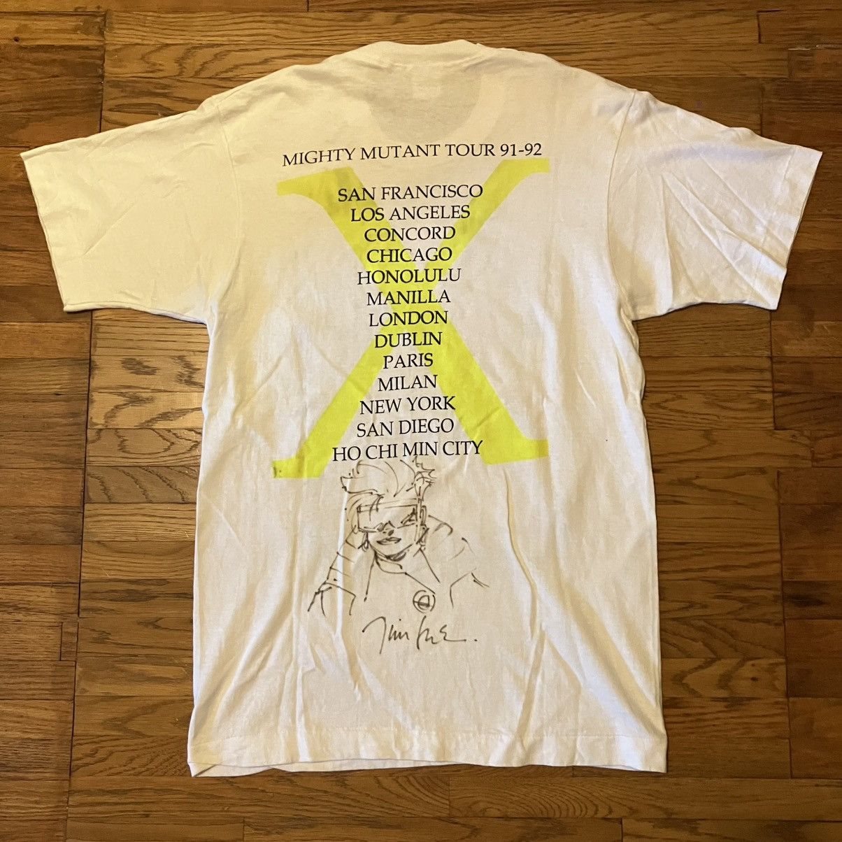 Vintage 1991 Comic Images X-Men Mighty Mutant Tour T-Shirt Size US M / EU 48-50 / 2 - 2 Thumbnail