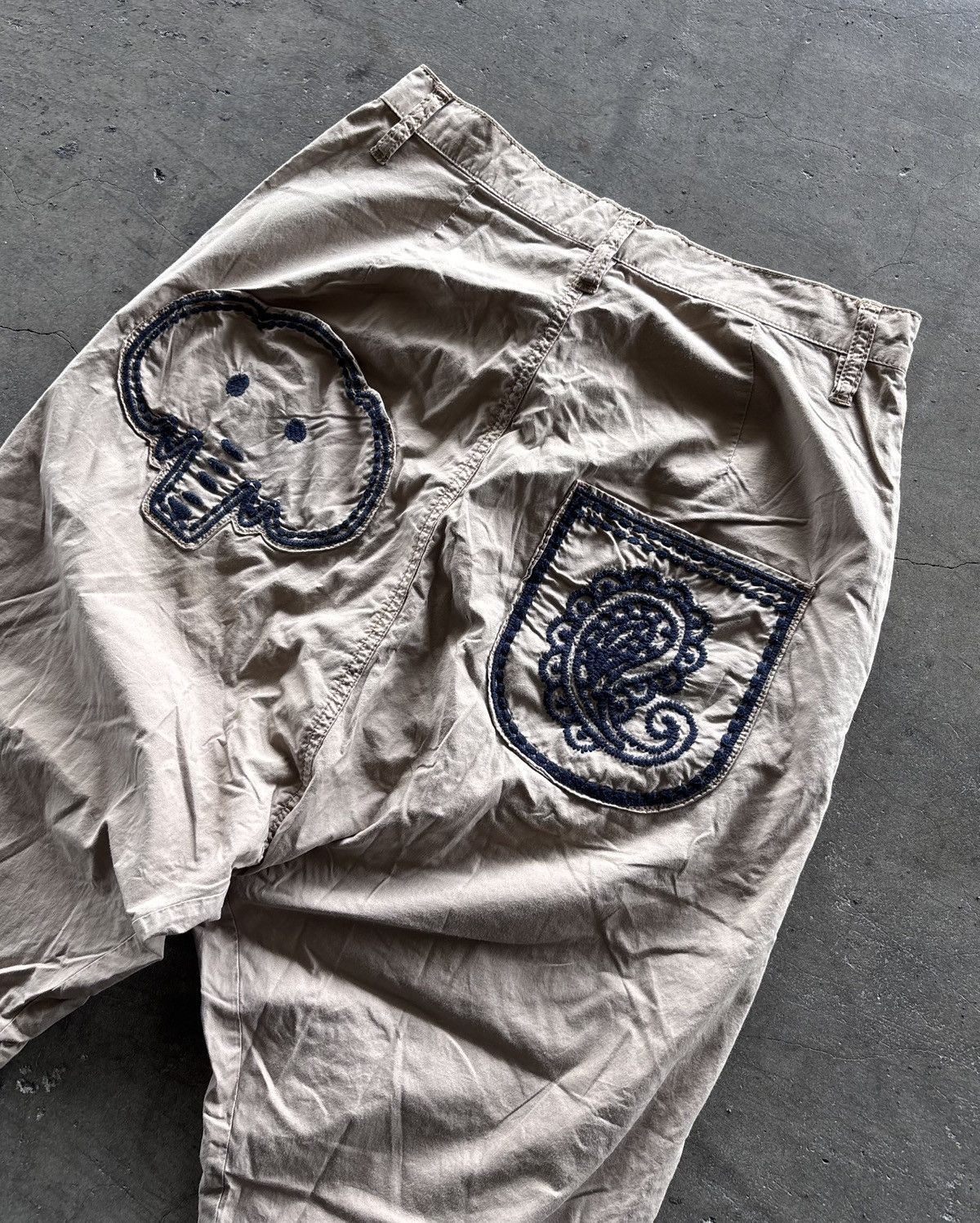 Issey Miyake Hangten Cargo Flared Denim Pants Size US 30 / EU 46 - 4 Thumbnail