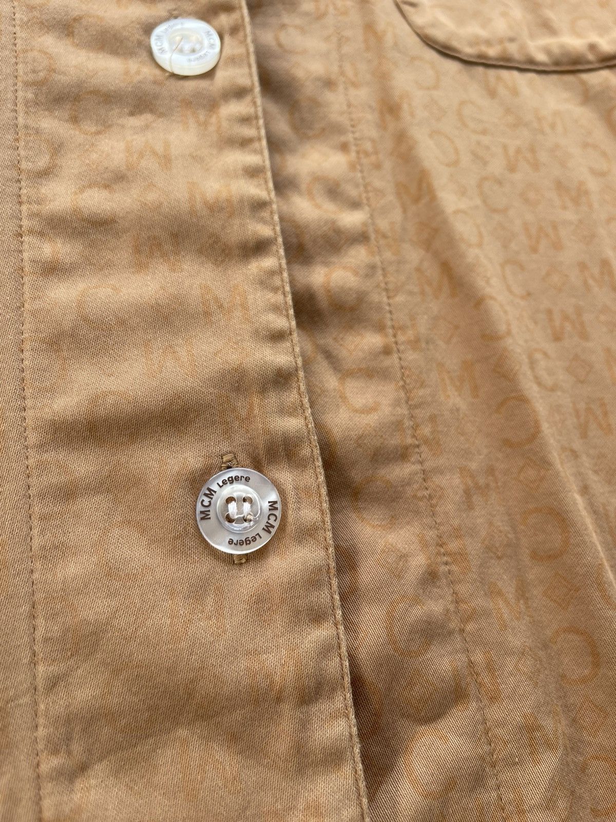 MCM 🔥VINTAGE MCM MONOGRAM BUTTON-UP LOUNGE SHIRT Size US L / EU 52-54 / 3 - 8 Thumbnail