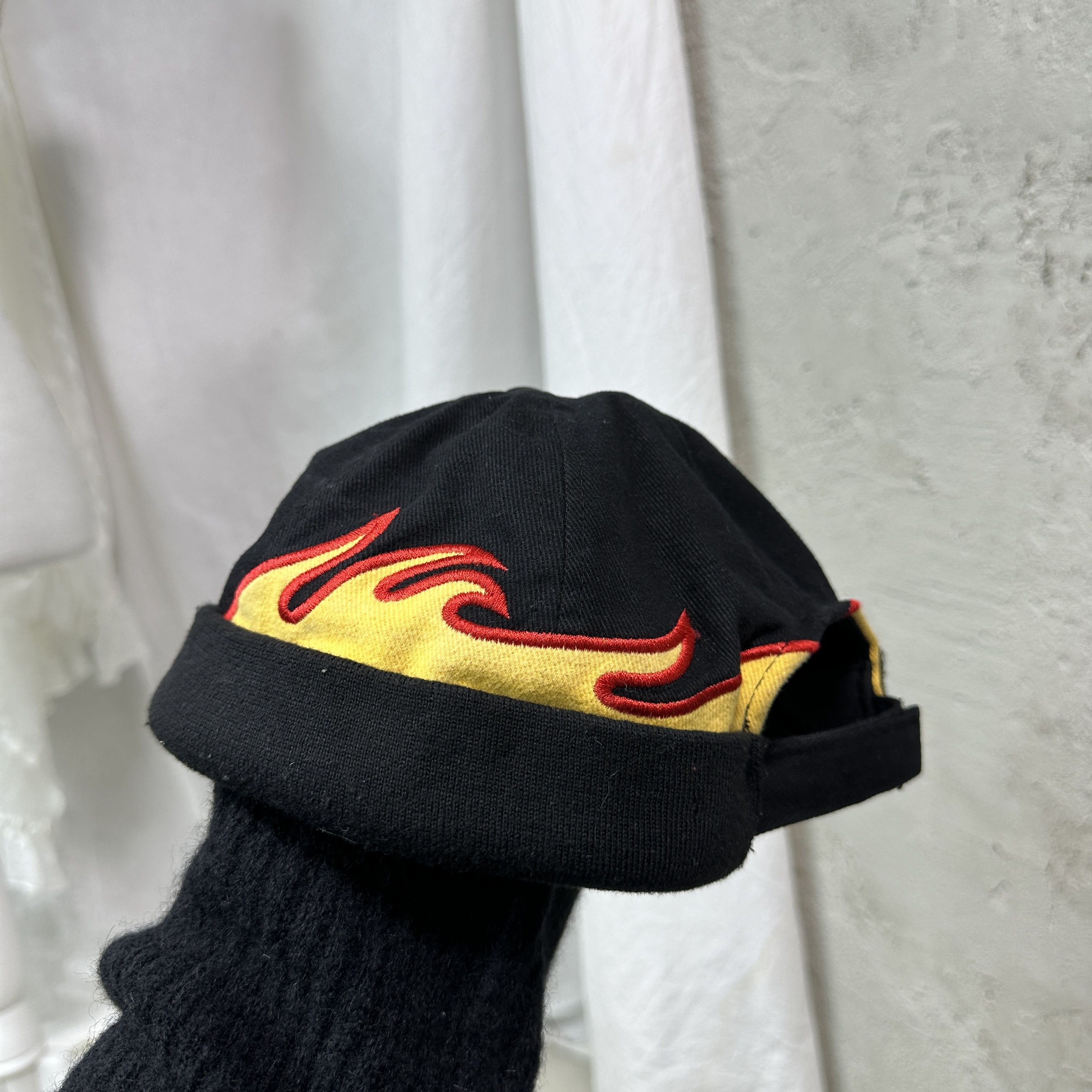 Vintage Vintage Streetwear Skater Hip Hop Flames Hat Y2K Size ONE SIZE - 4 Thumbnail