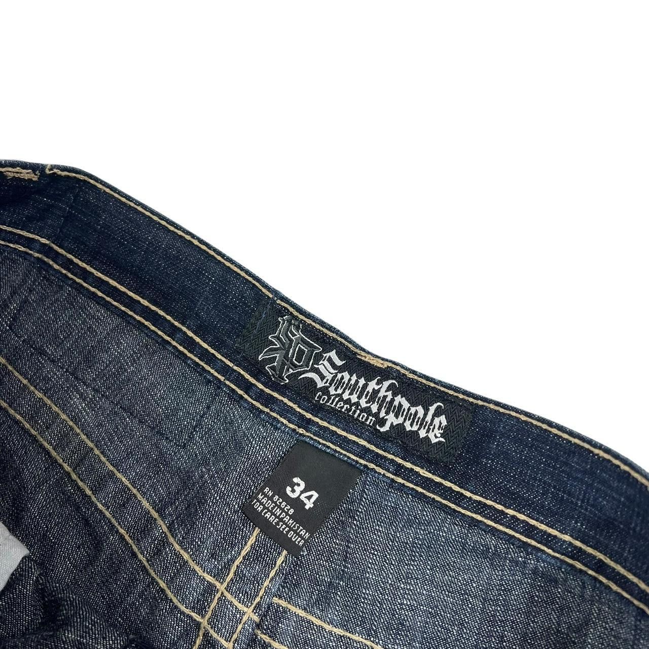Southpole Vintage Navy Southpole Embroidered Jeans - Waist: 34” Size US 34 / EU 50 - 6 Thumbnail