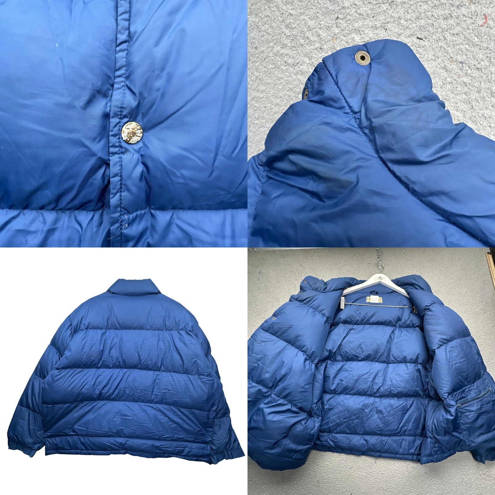 Vintage VINTAGE LL Bean Goose Down Puffer Jacket Men 2XL Blue Quilted Snap Button Regular Fit 90s Season: Fall Winter Spring Woman/Boy? Size US XXL / EU 58 / 5 - 8 Thumbnail
