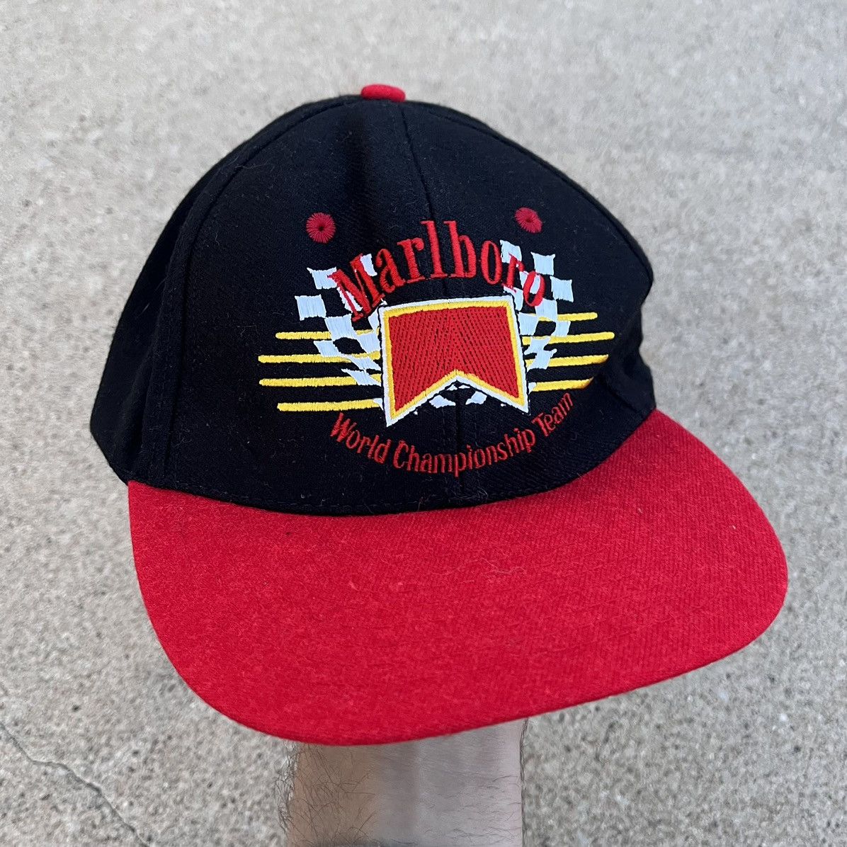 Marlboro × Vintage Vintage 90s Marlboro Snapback Hat Size ONE SIZE - 1 Thumbnail