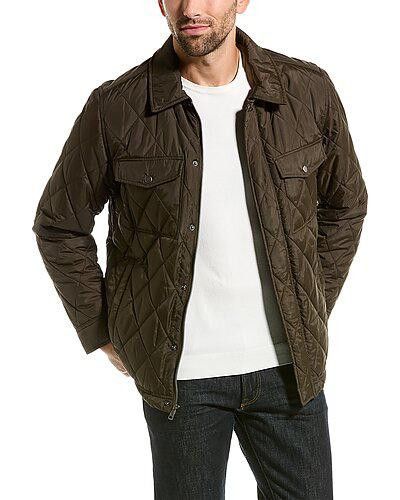 image of Cole Haan Olive Signature Diamond Quilted Jacket - NWT - XL in Green, Men's