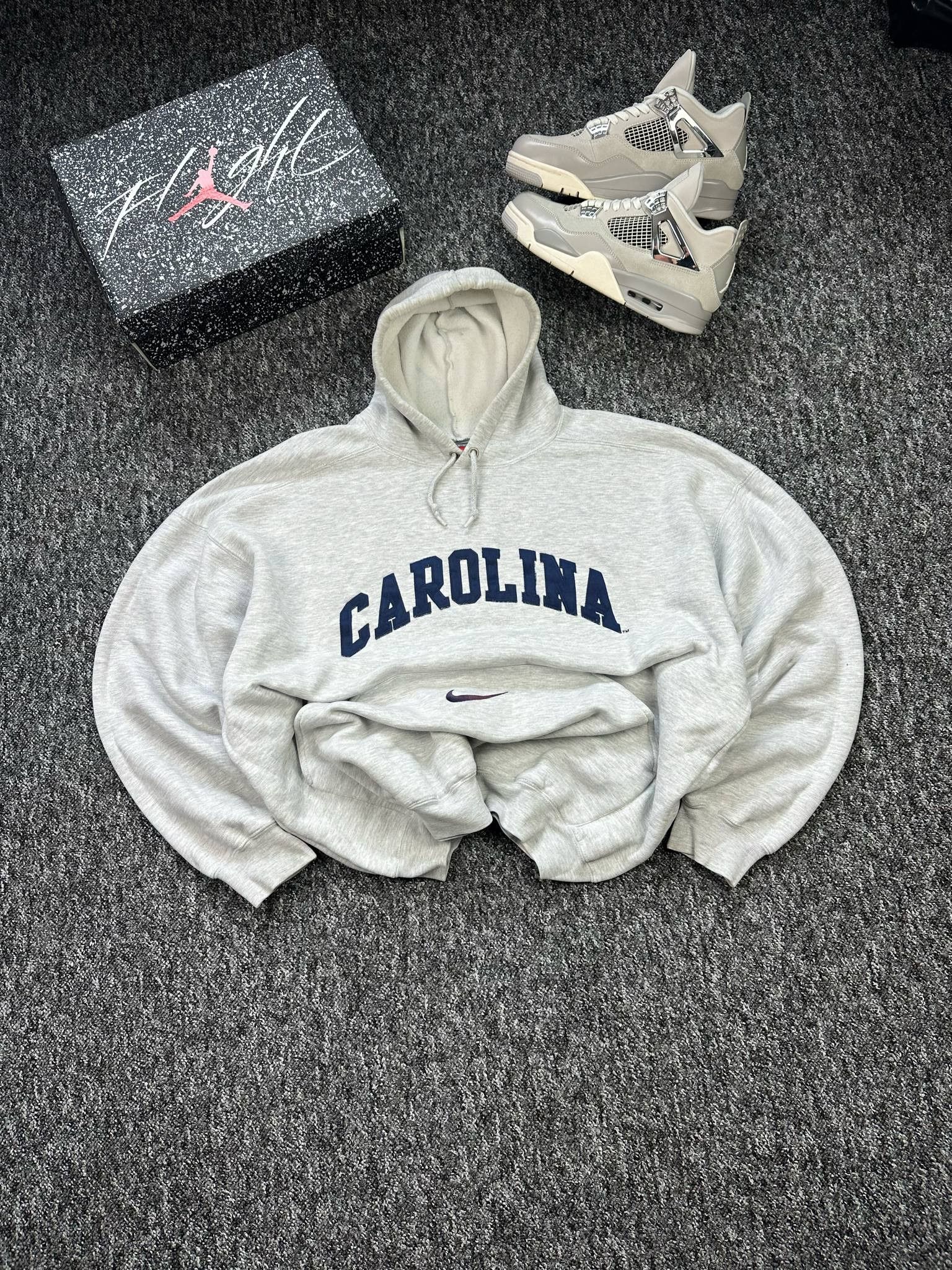Japanese Brand × Nike × Vintage Sweatshirts hoodie Nike Carolina avant garde affliction logo Size US XL / EU 56 / 4 - 4 Thumbnail