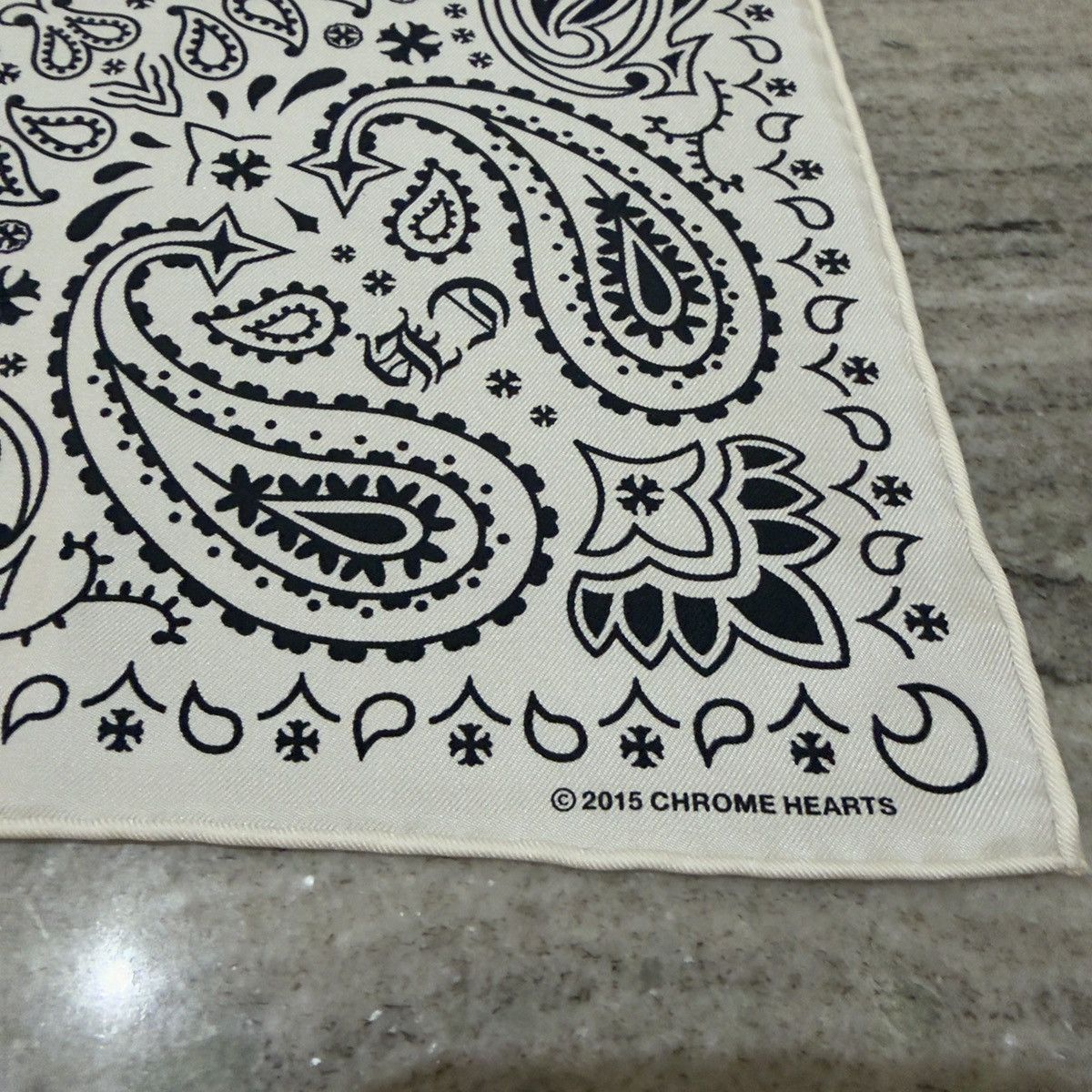 Chrome Hearts Chrome Hearts White Silk Bandana 🚫READ DESCRIPTION🚫 Size ONE SIZE - 3 Thumbnail