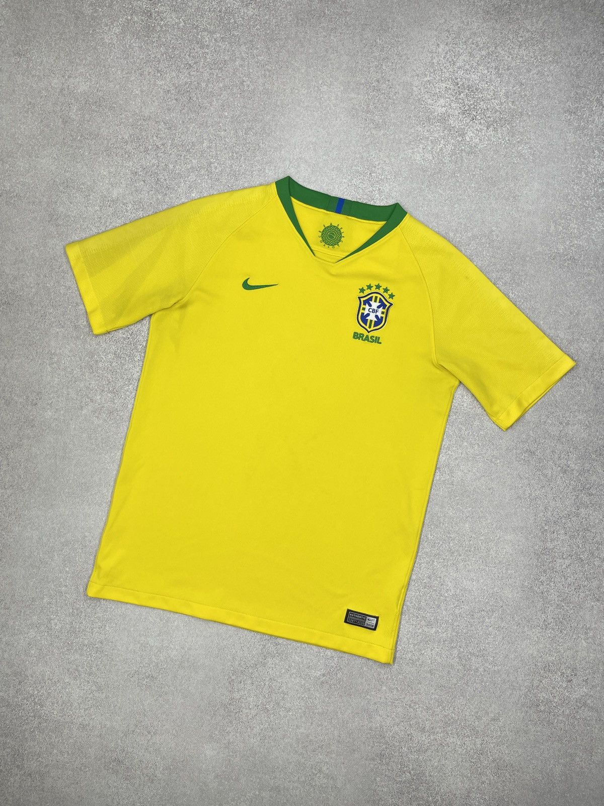 Nike Nike Brasil CBF Soccer Jersey Yellow T Shirt Football Size US S / EU 44-46 / 1 - 1 Thumbnail