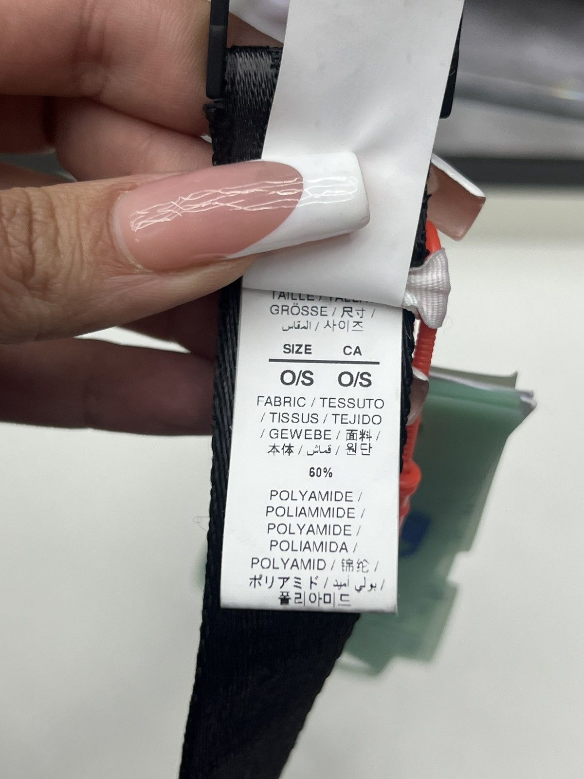 Off-White Off-White Black Skinny Belt Size ONE SIZE - 6 Thumbnail