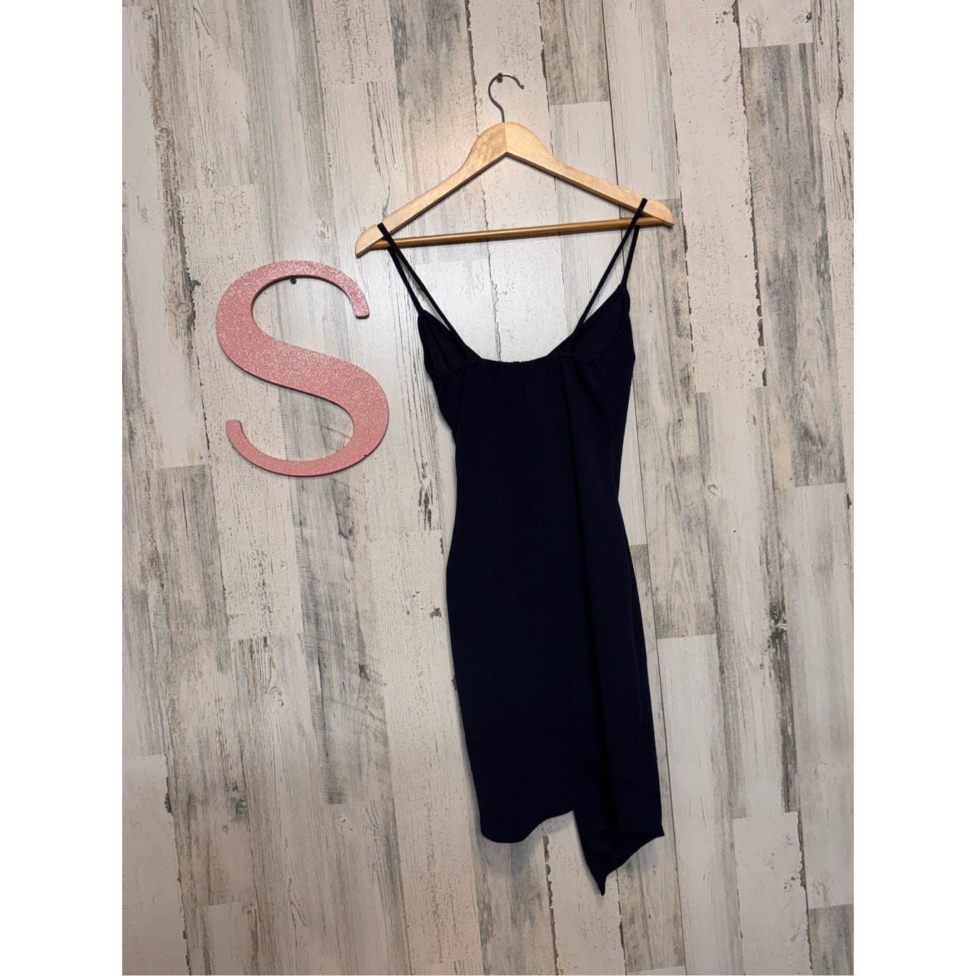 Other Love J Navy Blue Asymmetrical Bodycon Mini Dress | Size Smal Size S / US 4 / IT 40 - 11 Thumbnail