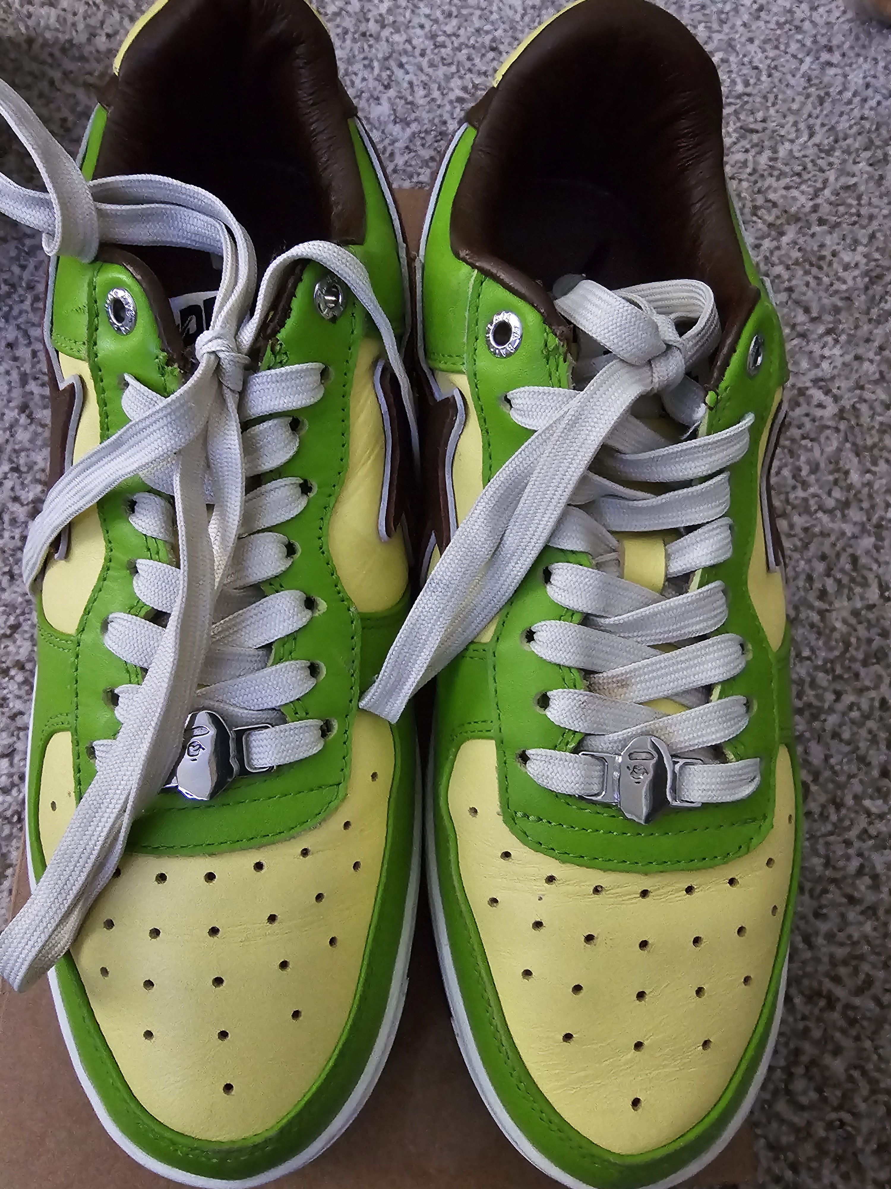 Bape A Bathing Ape Green Sta Ssensa Size US 10 / EU 43 - 4 Thumbnail