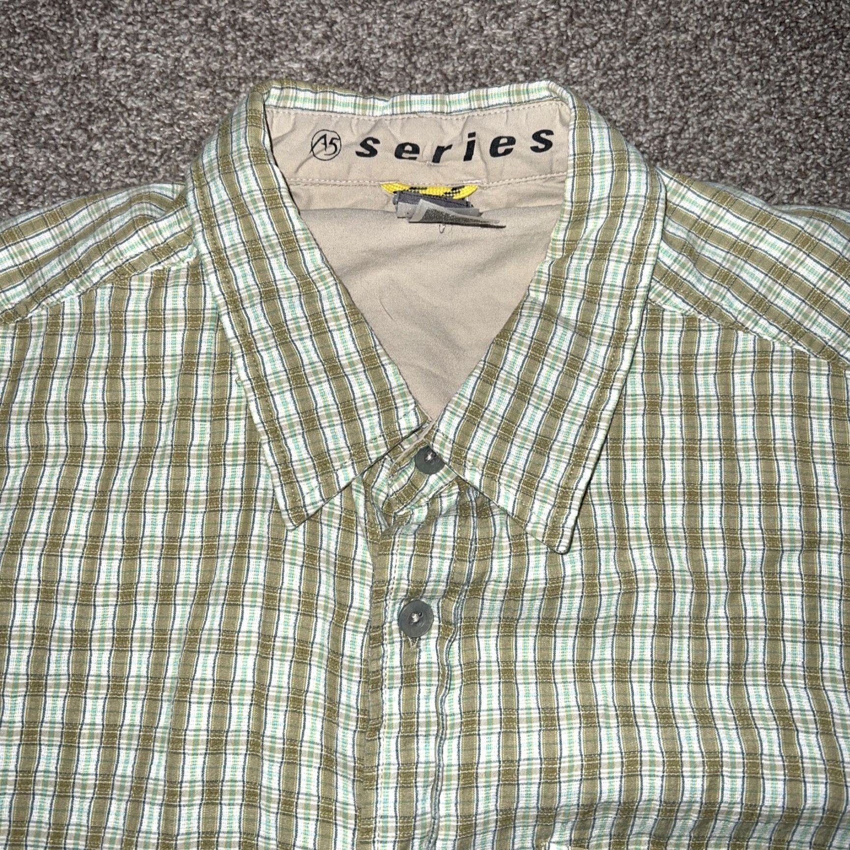 The North Face The North Face A5 Series Green Plaid Shirt Mens XL Short Sleeve Button-Up Regular Fit Size US XL / EU 56 / 4 - 2 Thumbnail