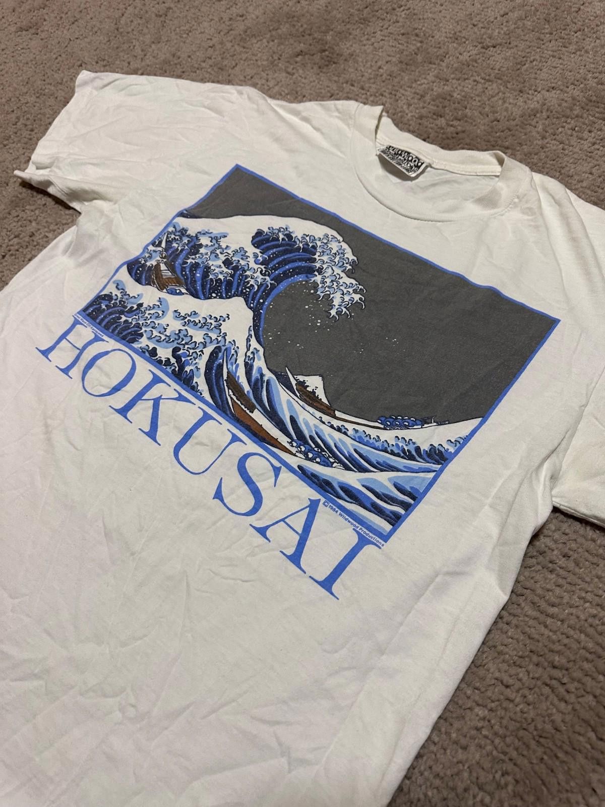 Other Vintage 1984 Hokusai Great Wave Off Kanagawa T Shirt Large Size US L / EU 52-54 / 3 - 3 Thumbnail