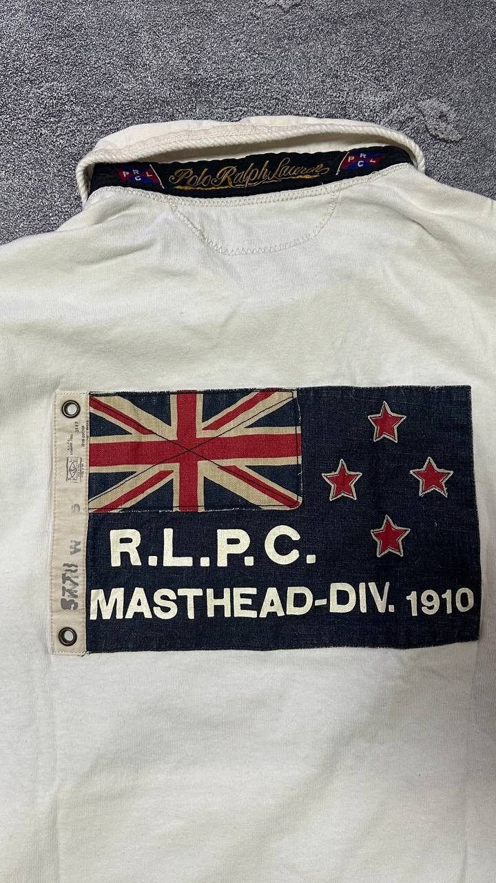 Polo Ralph Lauren × Rugby Ralph Lauren Vintage Rugby Sweatshirt Polo Ralph Lauren PRL #8 Big Logo Size US XL / EU 56 / 4 - 6 Thumbnail