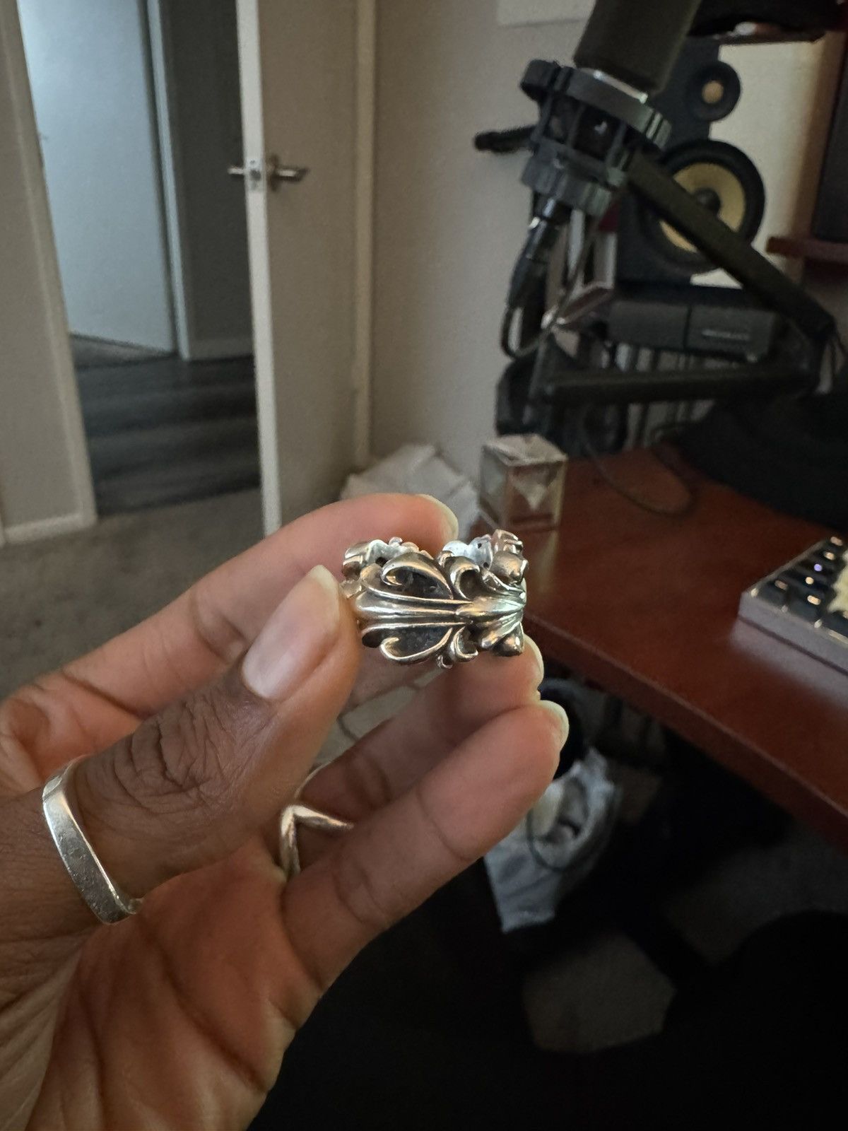 Chrome Hearts Chrome Hearts Double Floral Ring Size ONE SIZE - 6 Thumbnail