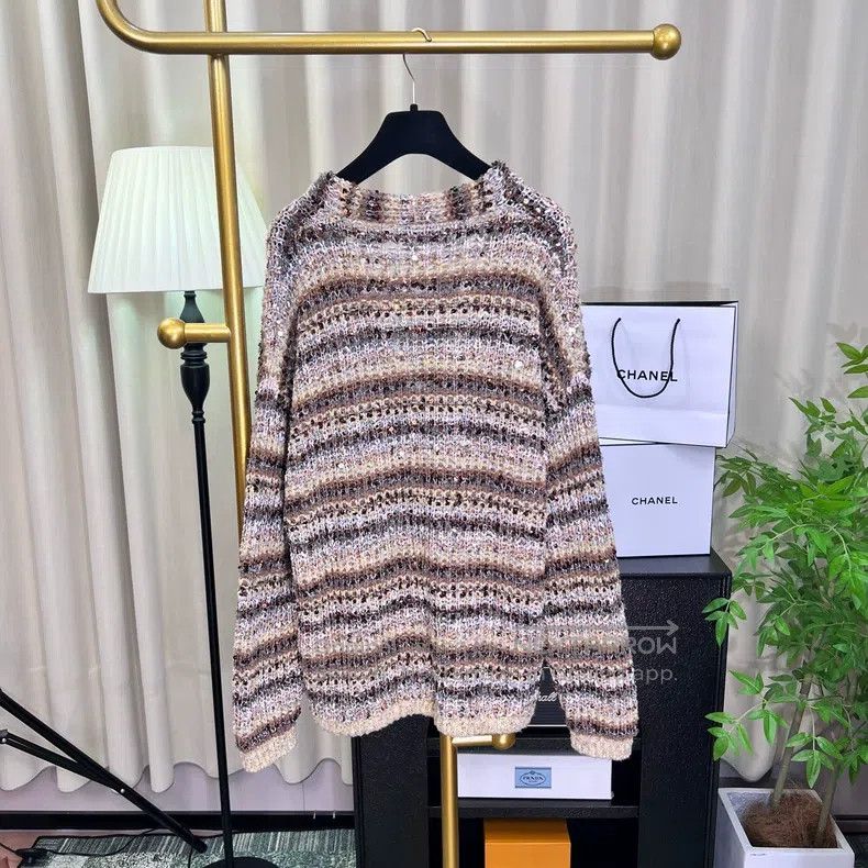 Brunello Cucinelli Brunello Cucinelli 23FW Heavyweight Scale Woven Gradient O Size XS / US 0-2 / IT 36-38 - 2 Thumbnail