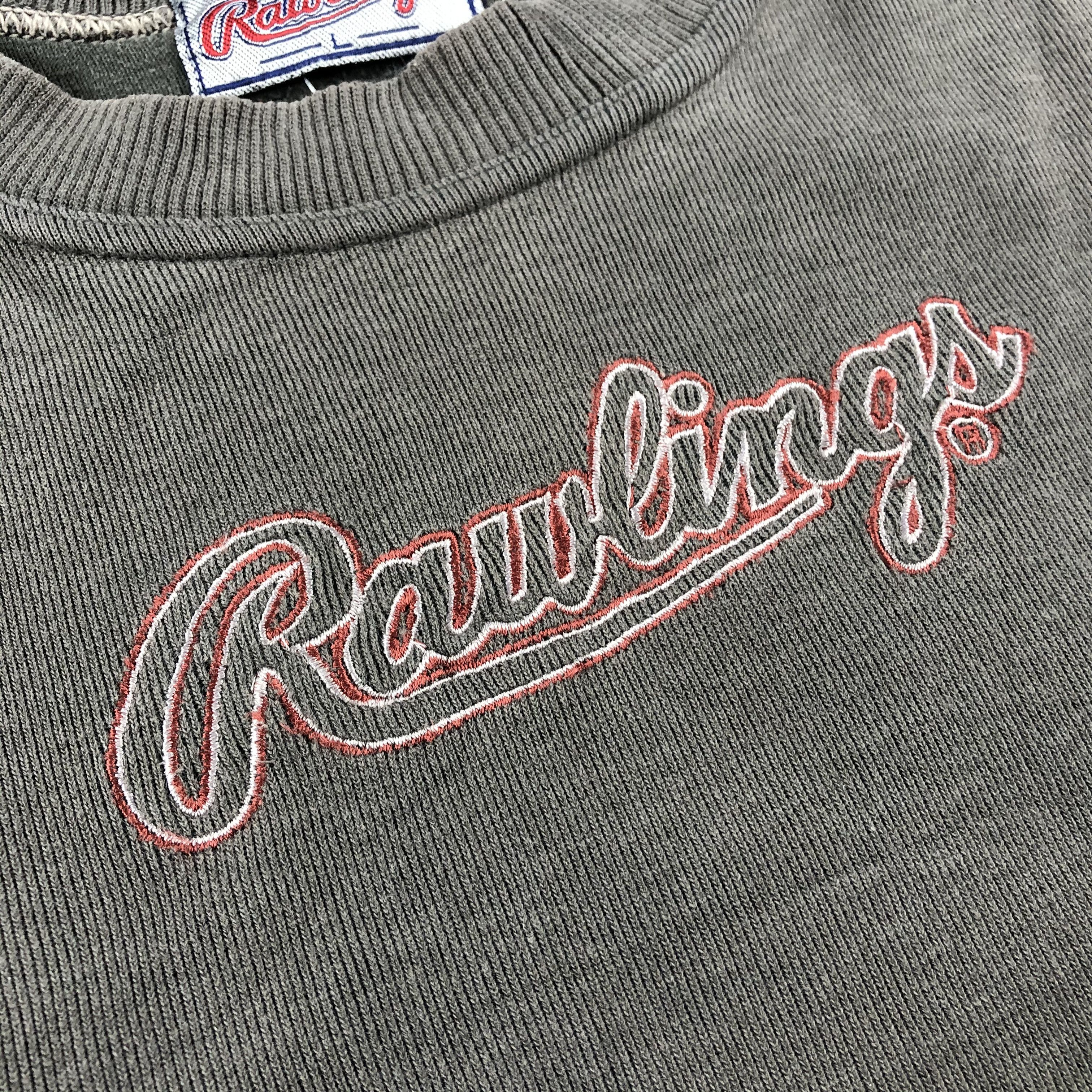 Vintage Vintage 90s Rawlings Sun faded Crewneck Sweatshirt F144 Size US L / EU 52-54 / 3 - 3 Thumbnail