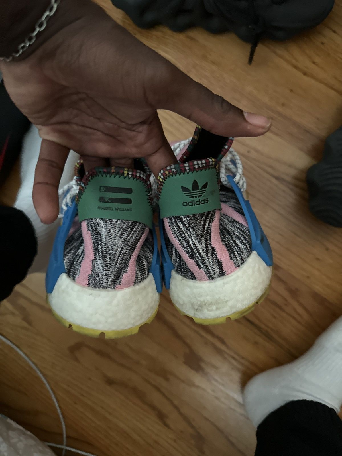 Adidas human races size 10.5 Size US 10.5 / EU 43-44 - 5 Thumbnail