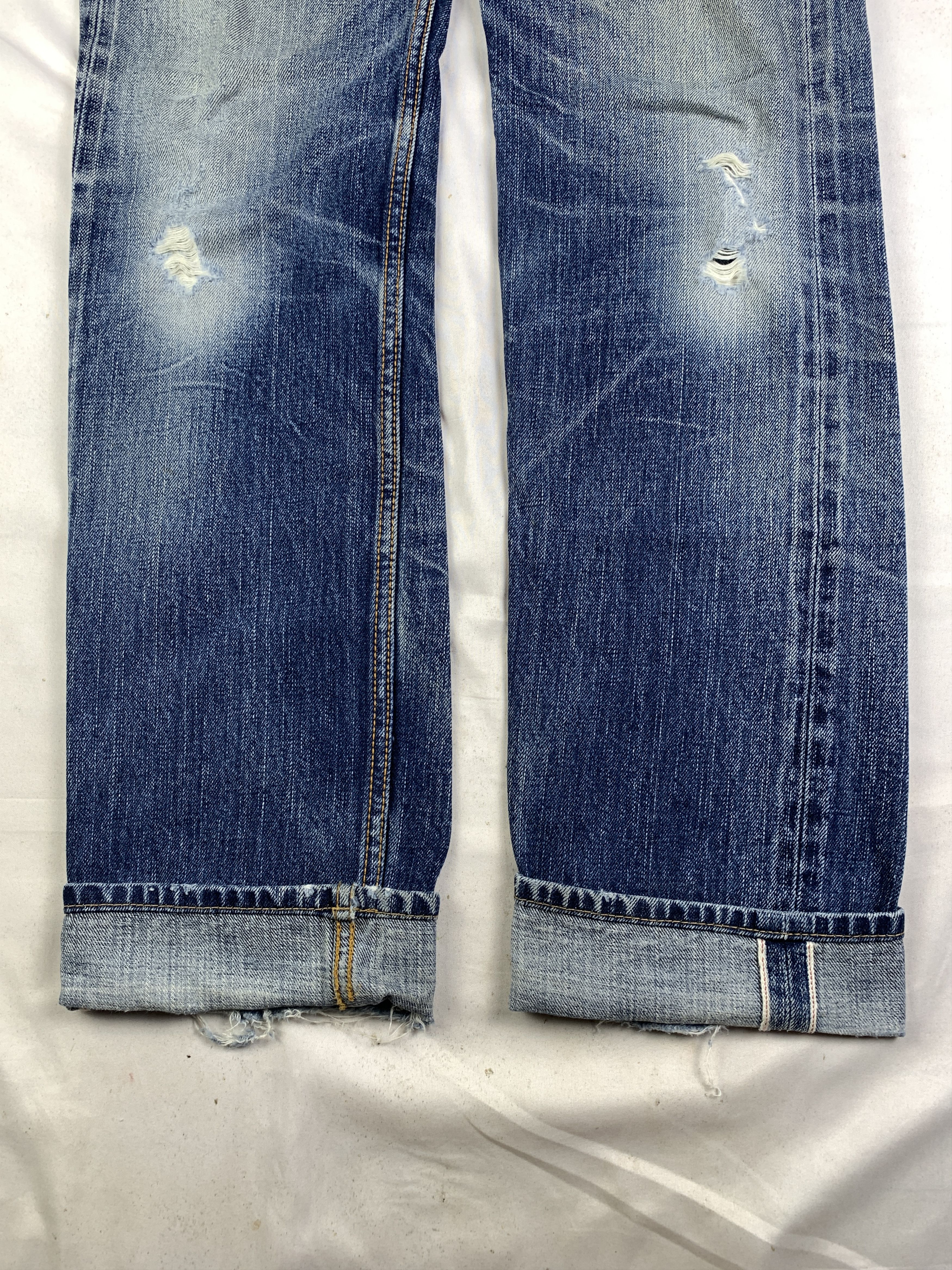 Eternal 2000s Eternal Trash Blue Selvedge Denim Jeans (28) Size 28" / US 6 / IT 42 - 5 Thumbnail