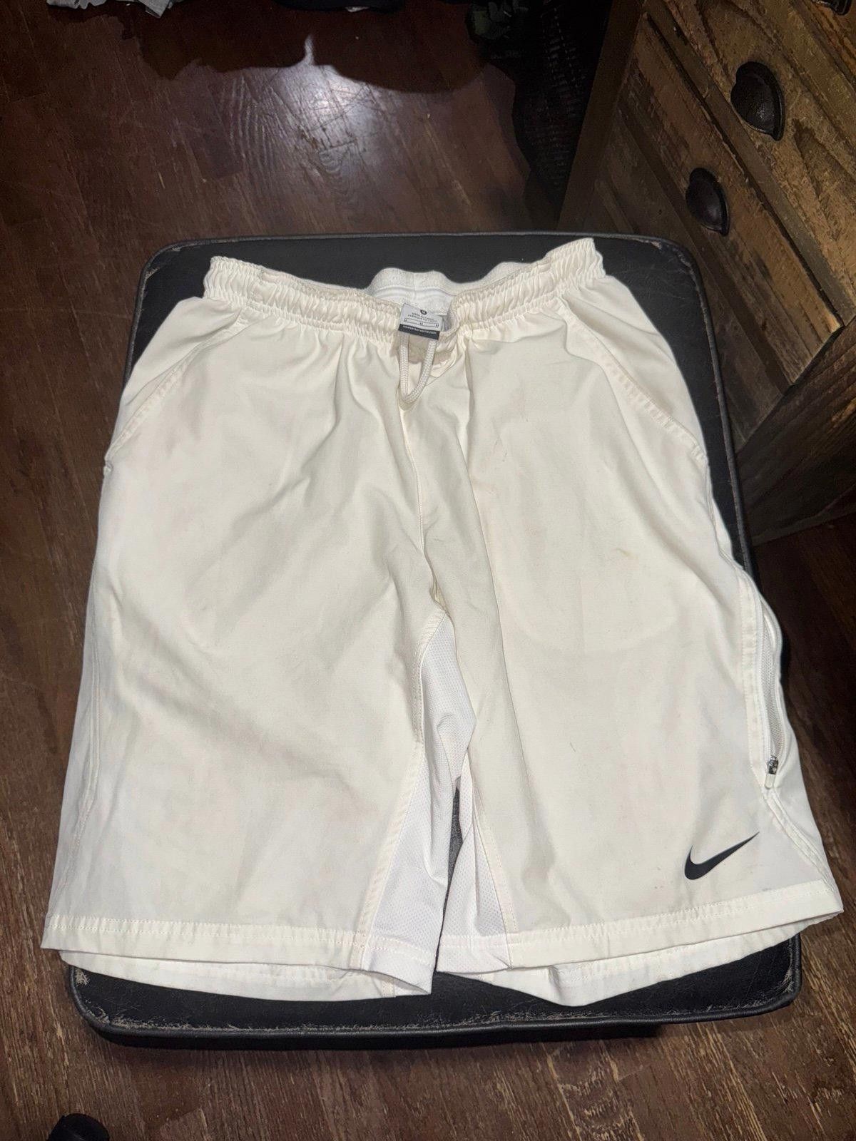 Nike VNTG Y2K Nike Dri-Fit Shorts Rare Mens Sz M White Hoop NBA Size US 32 / EU 48 - 2 Thumbnail
