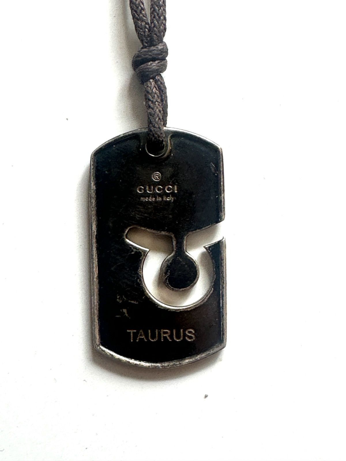 image of Gucci Taurus Pendent in Silver, Men's