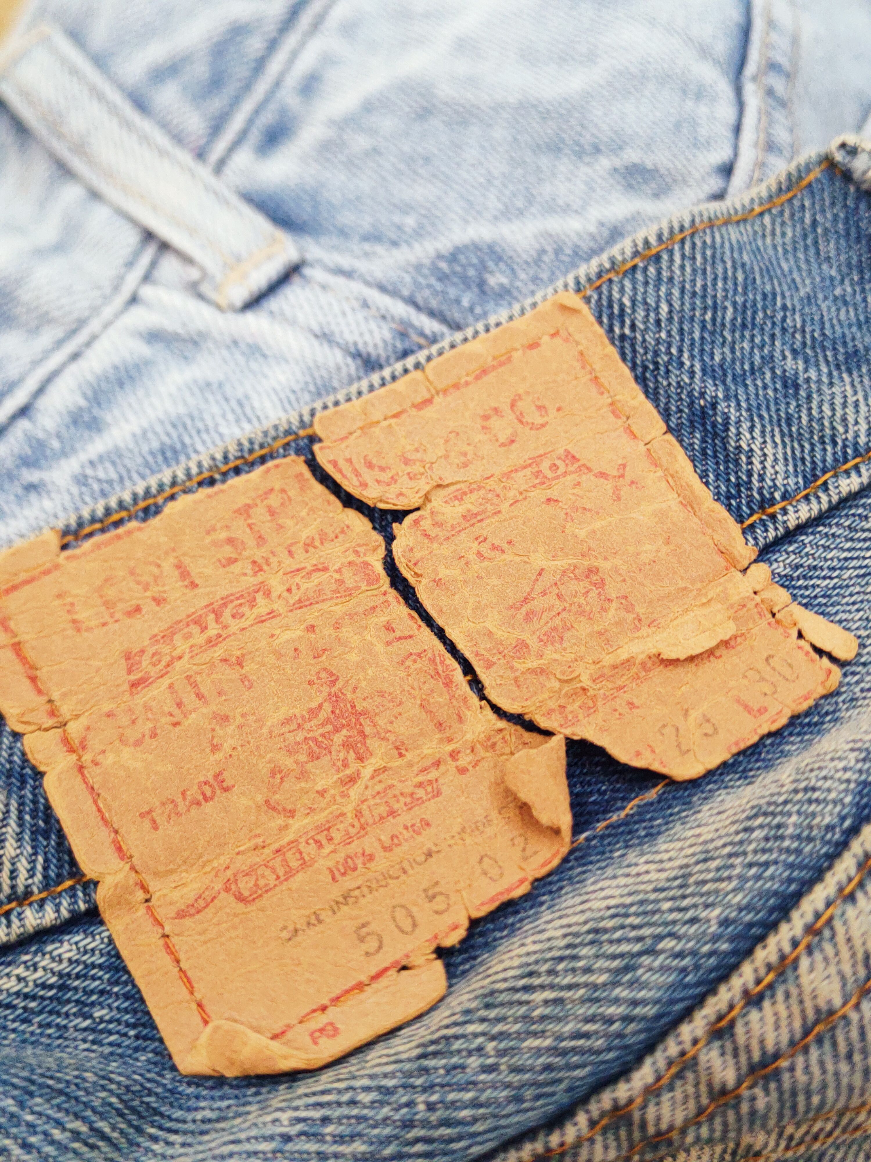 Levi's 505 Levi's Blue Distressed Ripped denim Jeans #W800 Size US 29 - 16 Thumbnail