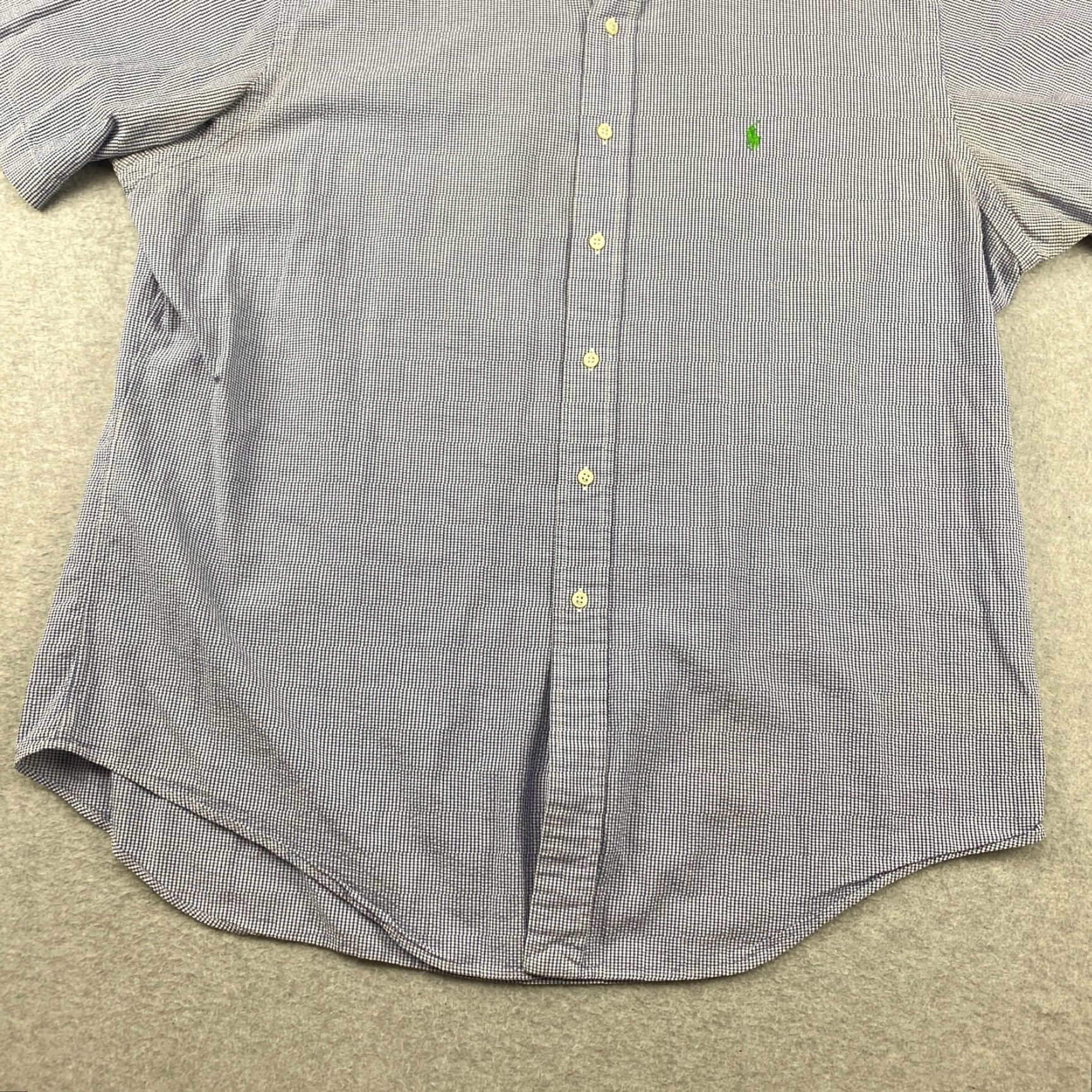 Ralph Lauren Ralph Lauren Button Down Shirt Mens XL Blue Checkered Short Sleeve Classic Fit Size US XL / EU 56 / 4 - 3 Thumbnail