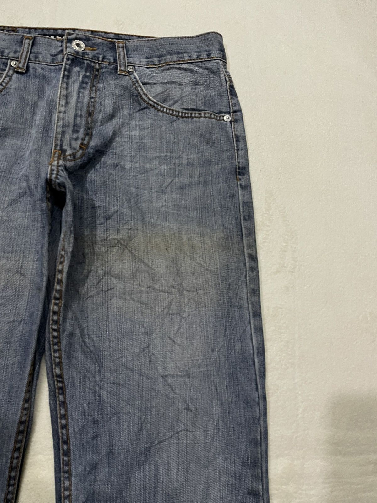 Blends Vintage Blend Denim Boot Cut Mudwash Jeans Size US 32 / EU 48 - 4 Thumbnail
