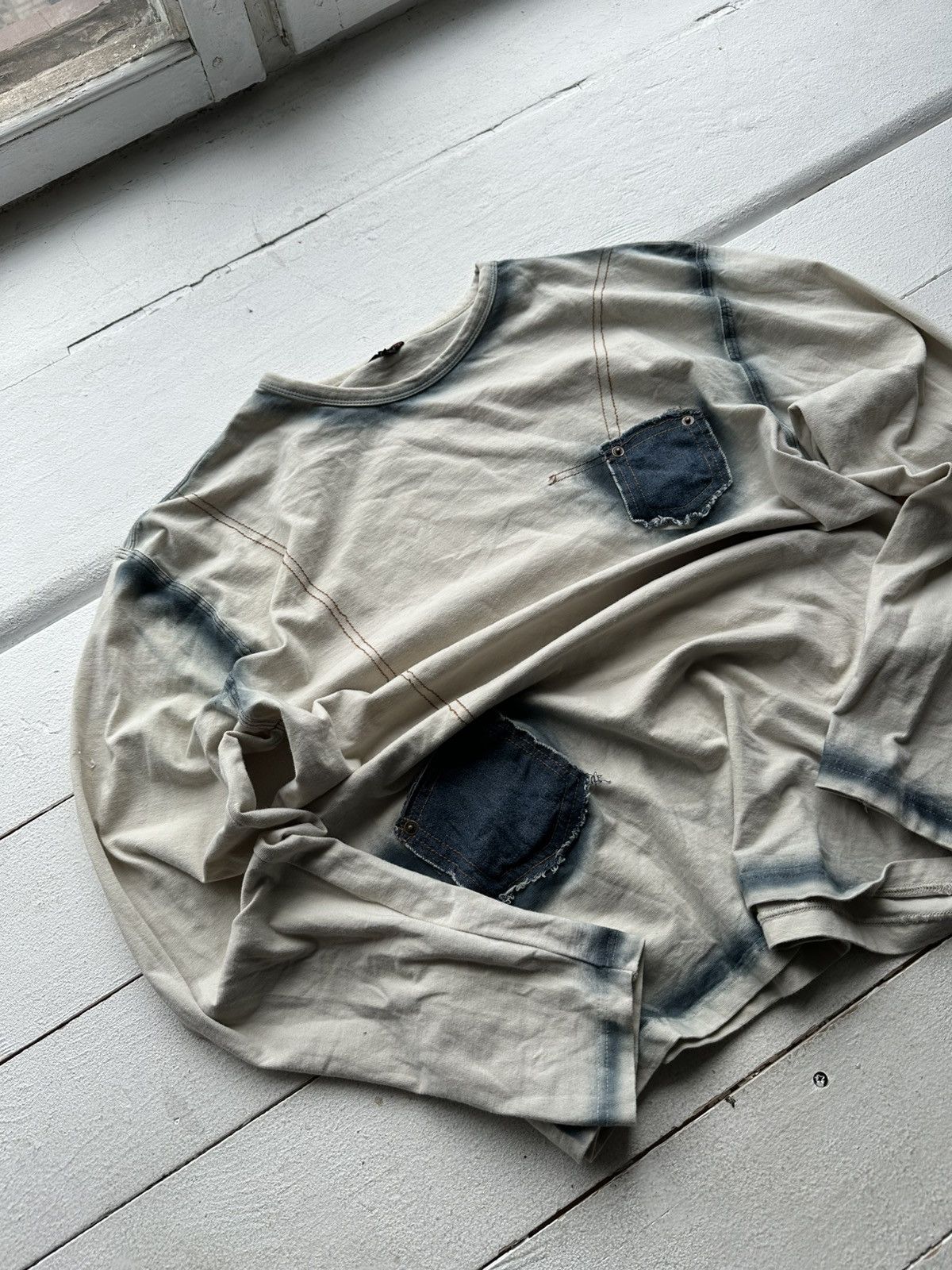 Vintage AVANT GARDE 🚨 WASHED POCKET Y2K LONGSLEEVE IFSIXWASNINE Size US M / EU 48-50 / 2 - 3 Thumbnail
