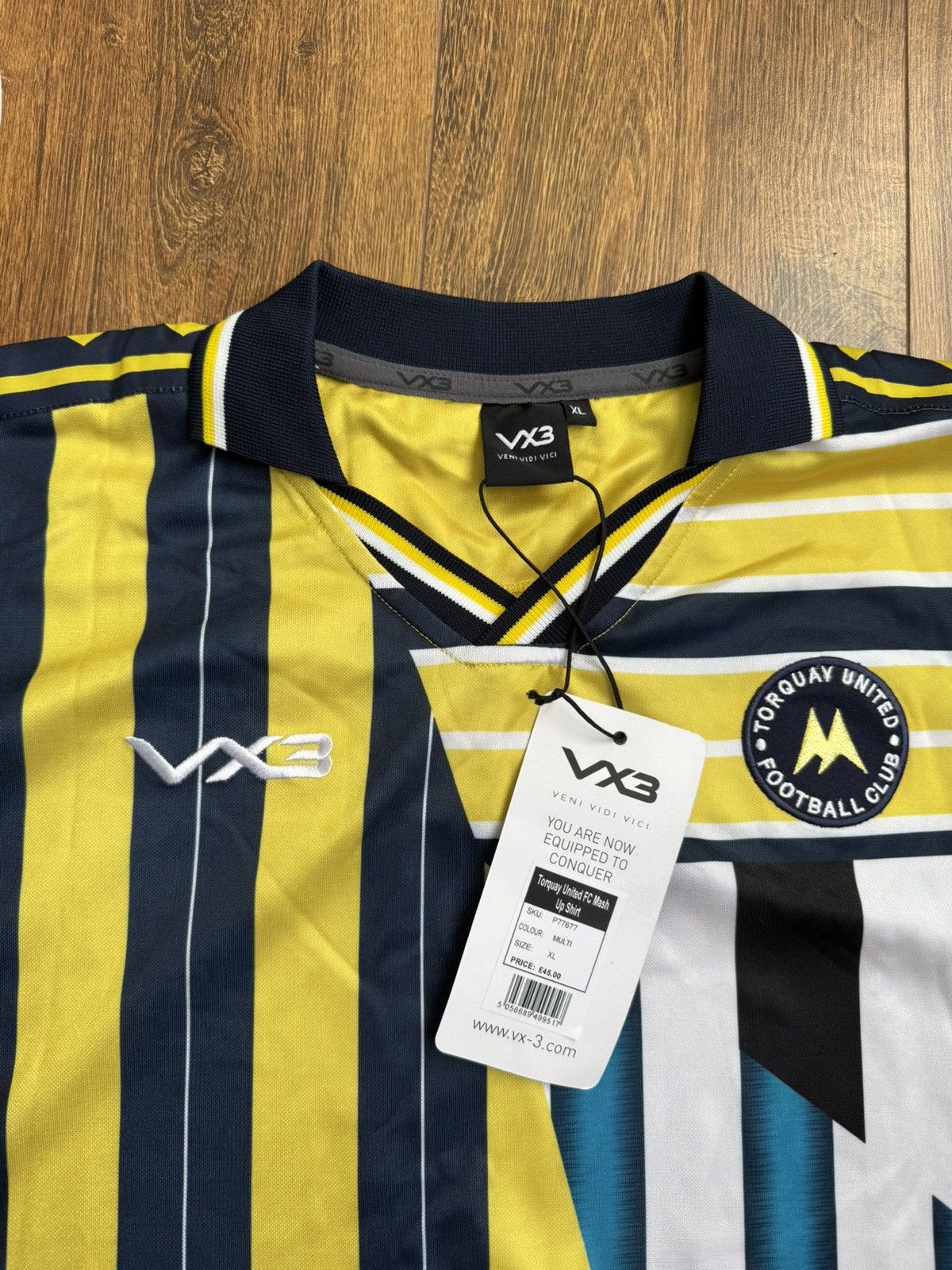 Vintage RETRO Torquay United FC mash up NEW jersey t shirt tee Size US XL / EU 56 / 4 - 3 Thumbnail