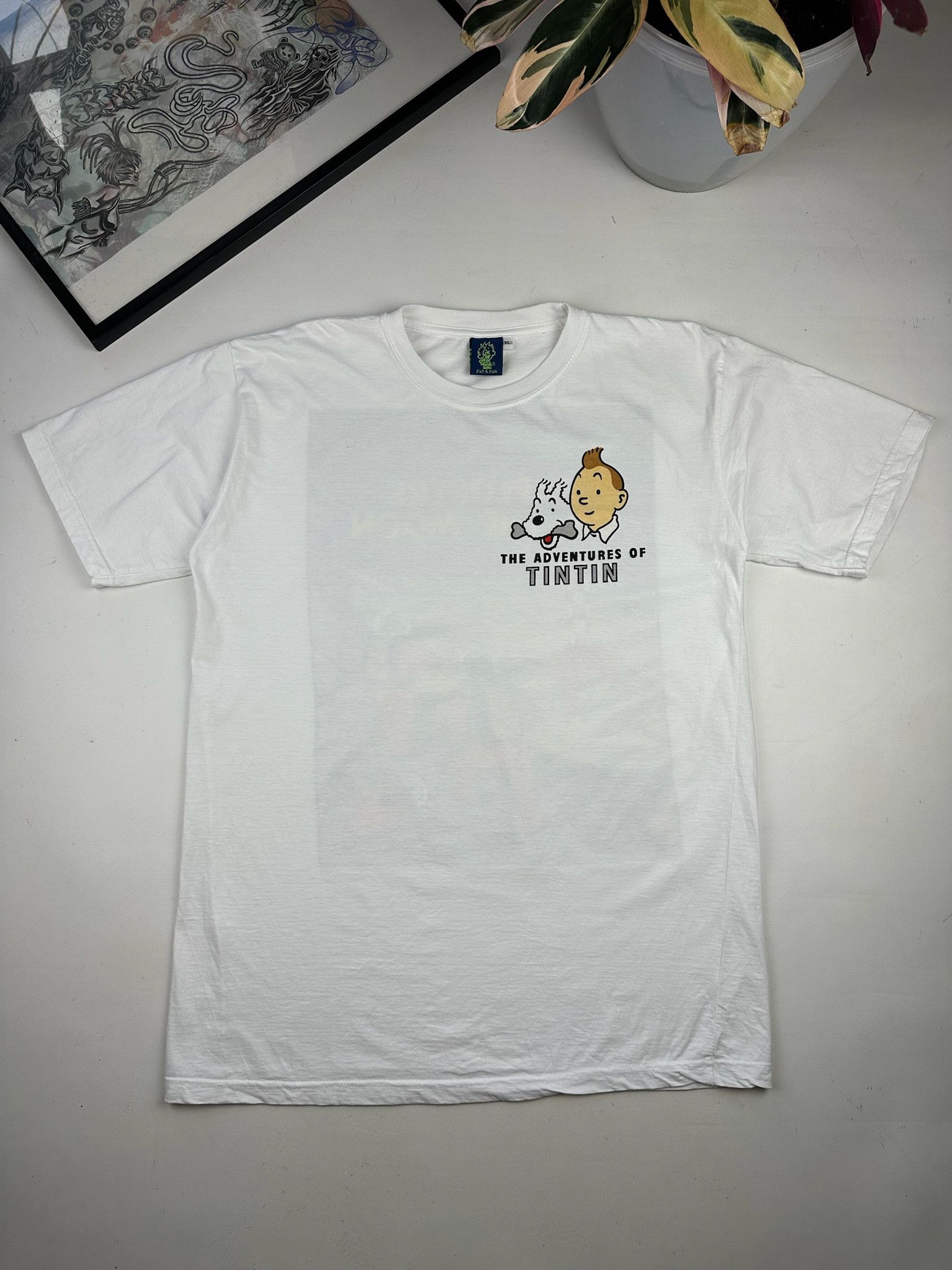 Cartoon Network Vintage Tintin Comic Graphic Tee Size US L / EU 52-54 / 3 - 2 Thumbnail