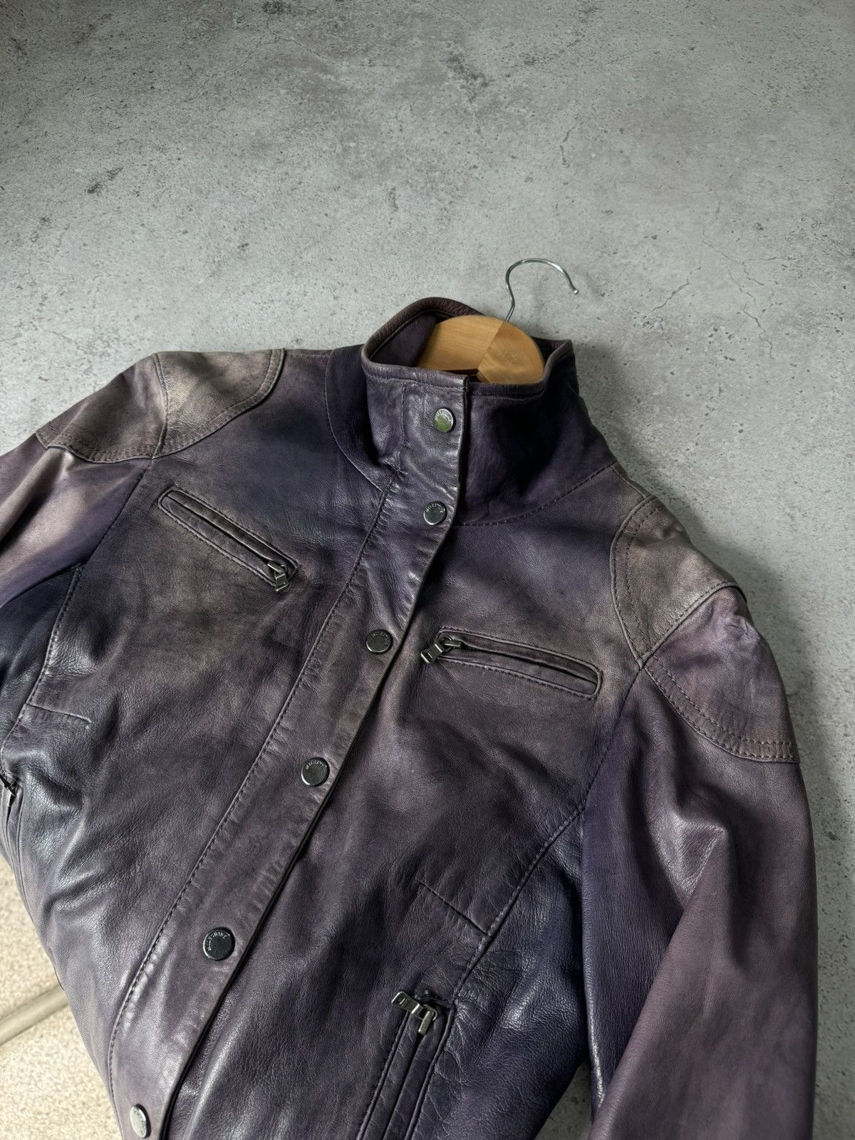 Issey Miyake Vintage 00s Faded Real Soft Leather Jacket Size US M / EU 48-50 / 2 - 5 Thumbnail