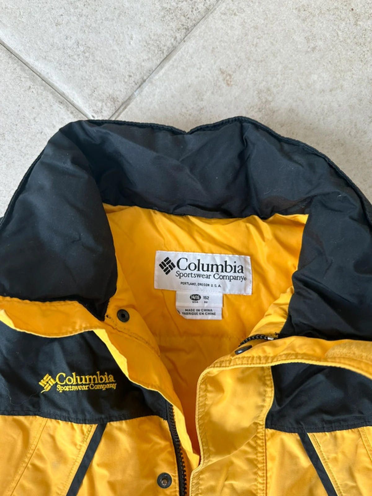 Designer Columbia Yellow Puffer Jacket Size US M / EU 48-50 / 2 - 3 Thumbnail