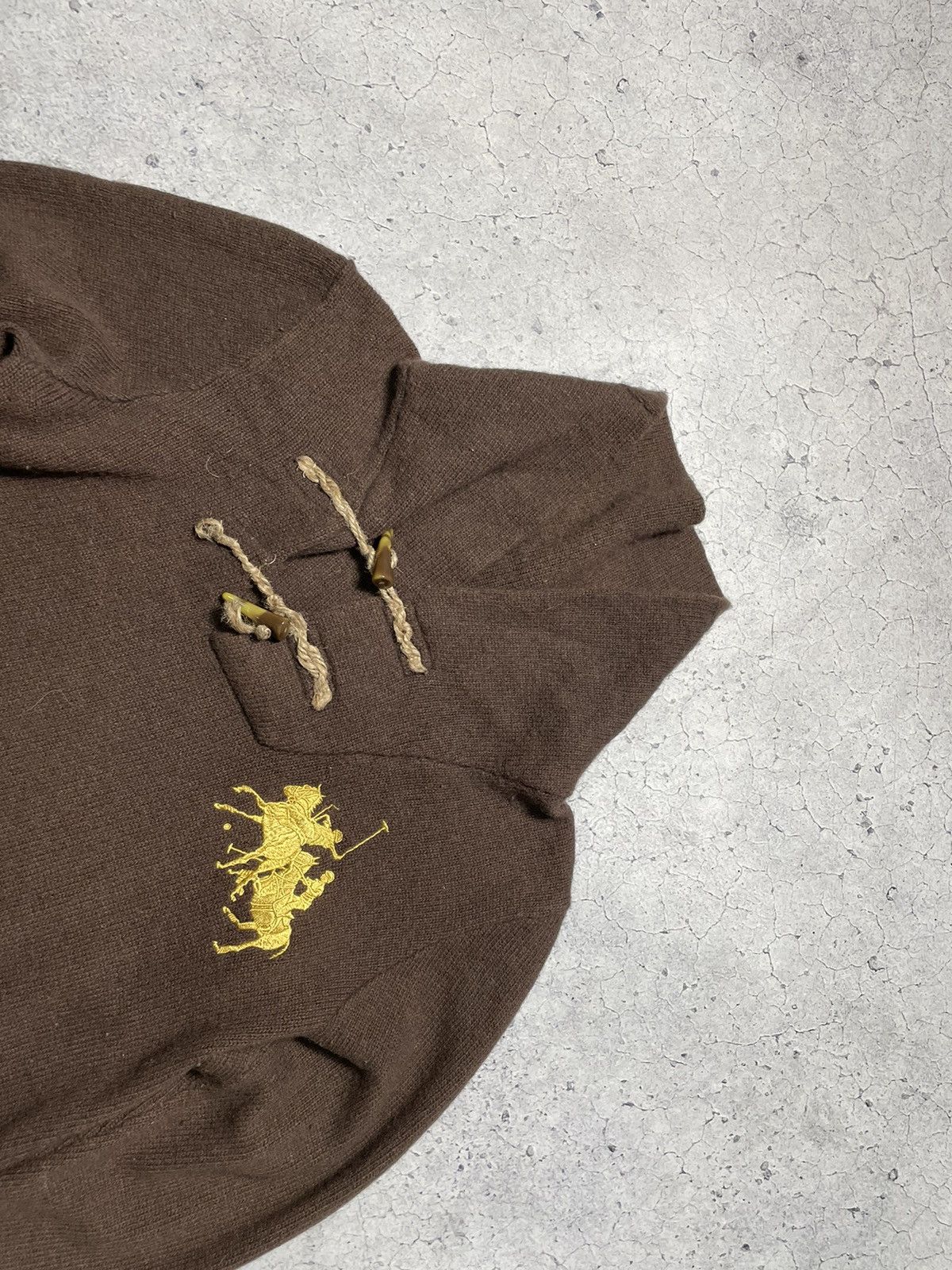 Polo Ralph Lauren × Ralph Lauren × Vintage Vintage Polo Ralph Lauren Brown Big Pony Y2K Wool Sweater Size US M / EU 48-50 / 2 - 5 Thumbnail