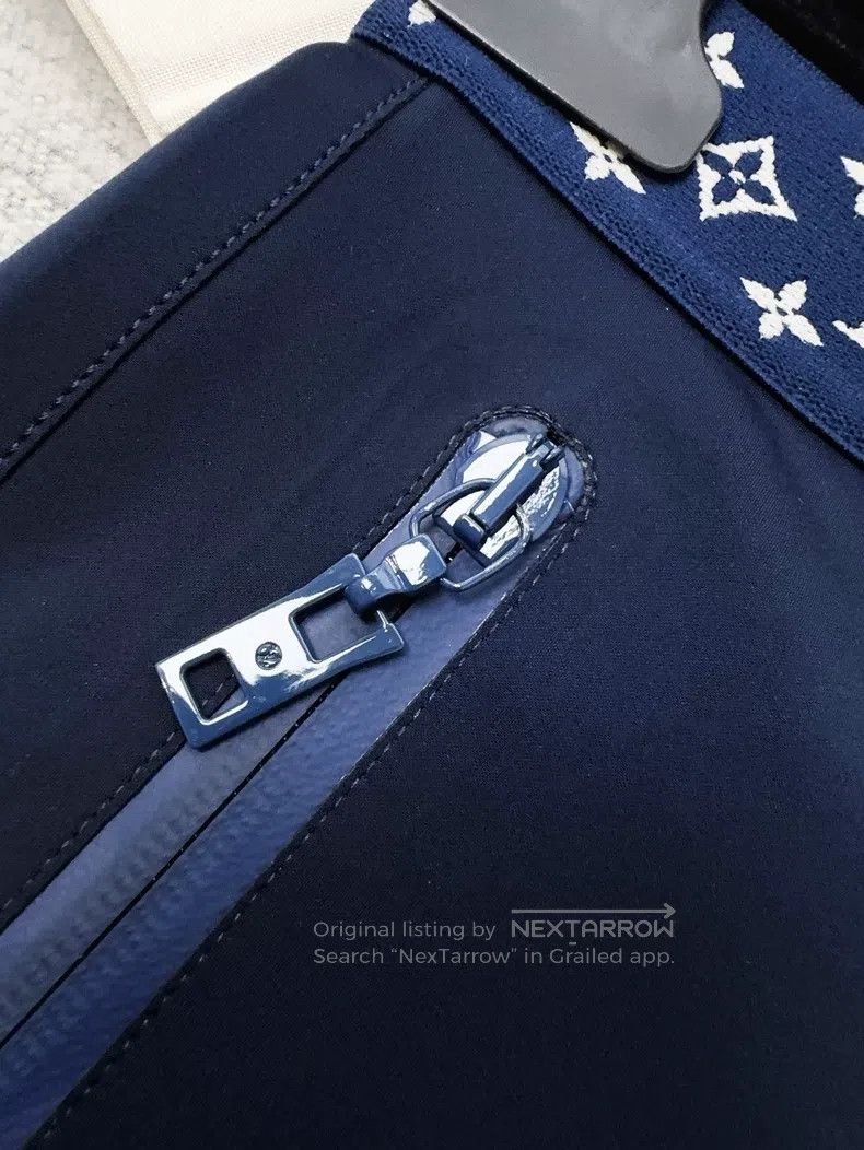 Louis Vuitton Louis Vuitton Blue Reading Stretch Biking Pants Sport Shor Size 33" - 5 Thumbnail