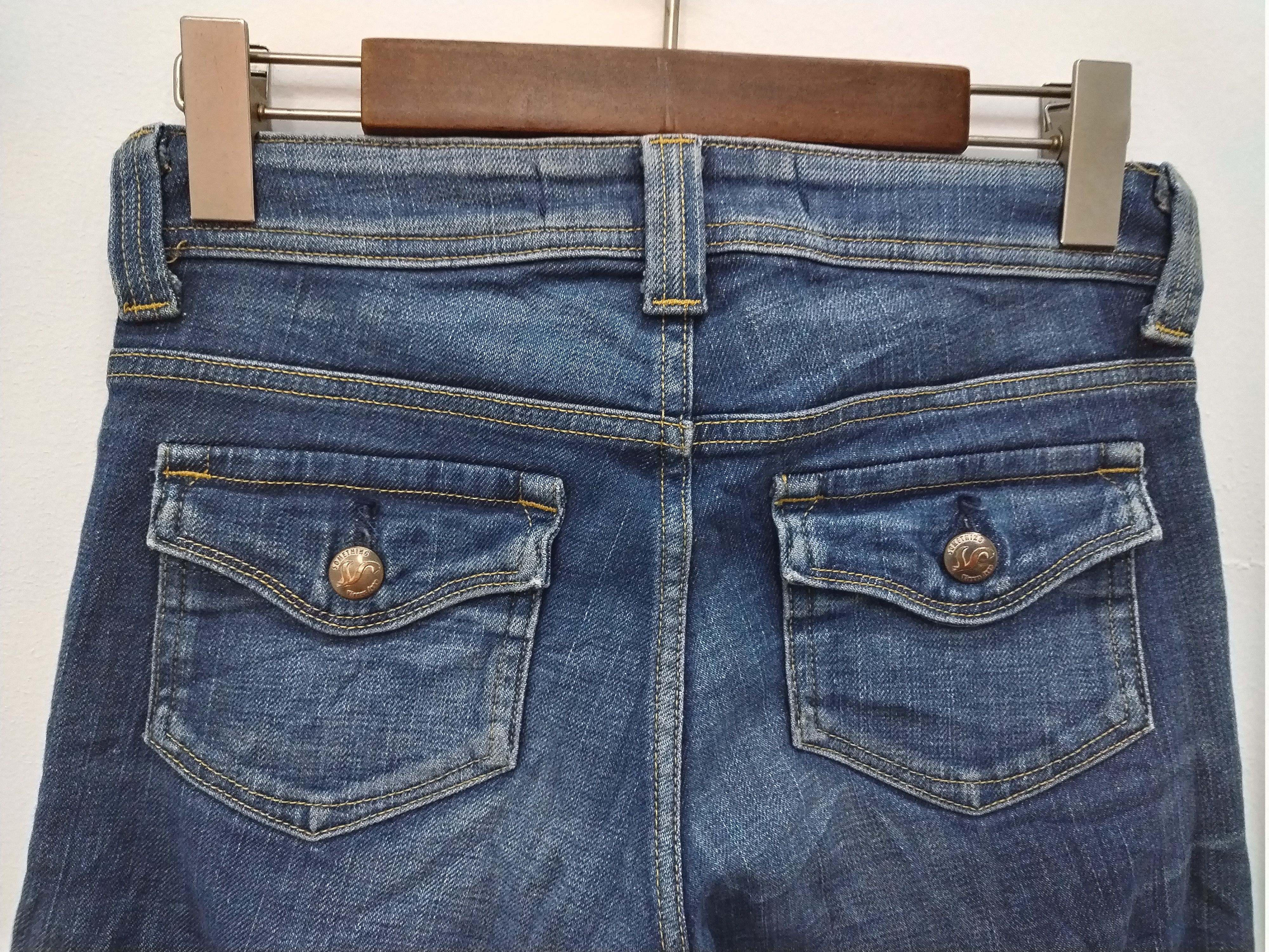 Edwin × Japanese Brand × Seditionaries 💥Crazy nice flared & design Vienus Jeans Elegance by Edwin Size 29" - 15 Thumbnail