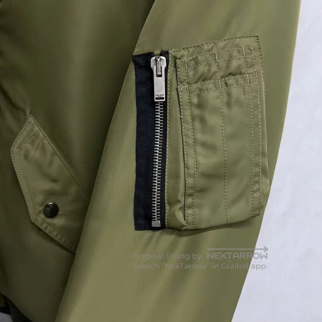 Saint Laurent Paris Saint Laurent Green Bomber Jacket. Size US M / EU 48-50 / 2 - 3 Thumbnail
