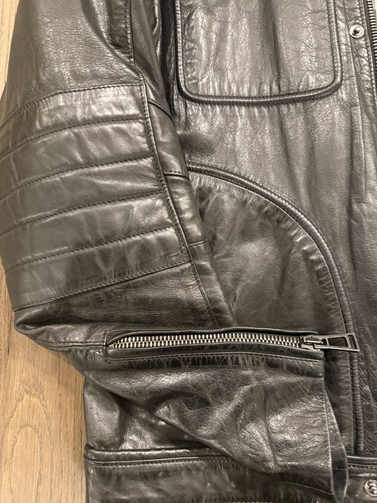 Belstaff Belstaff made in Italy 2015 leather biker jacket Size US L / EU 52-54 / 3 - 9 Thumbnail