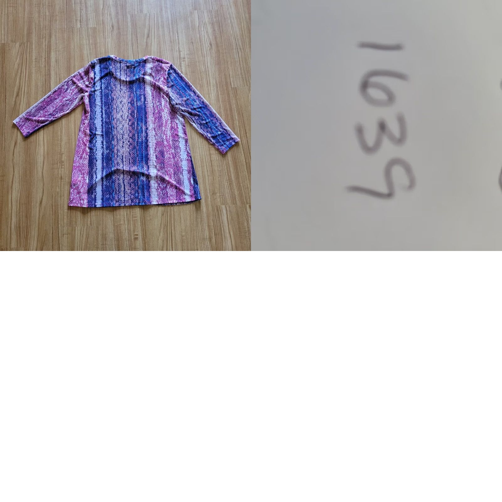 Vintage LOGO by Lori Goldstein Shirt Womens Medium Pink Purple Snakeskin Sheer Glam Blouse Size M / US 6-8 / IT 42-44 - 9 Thumbnail