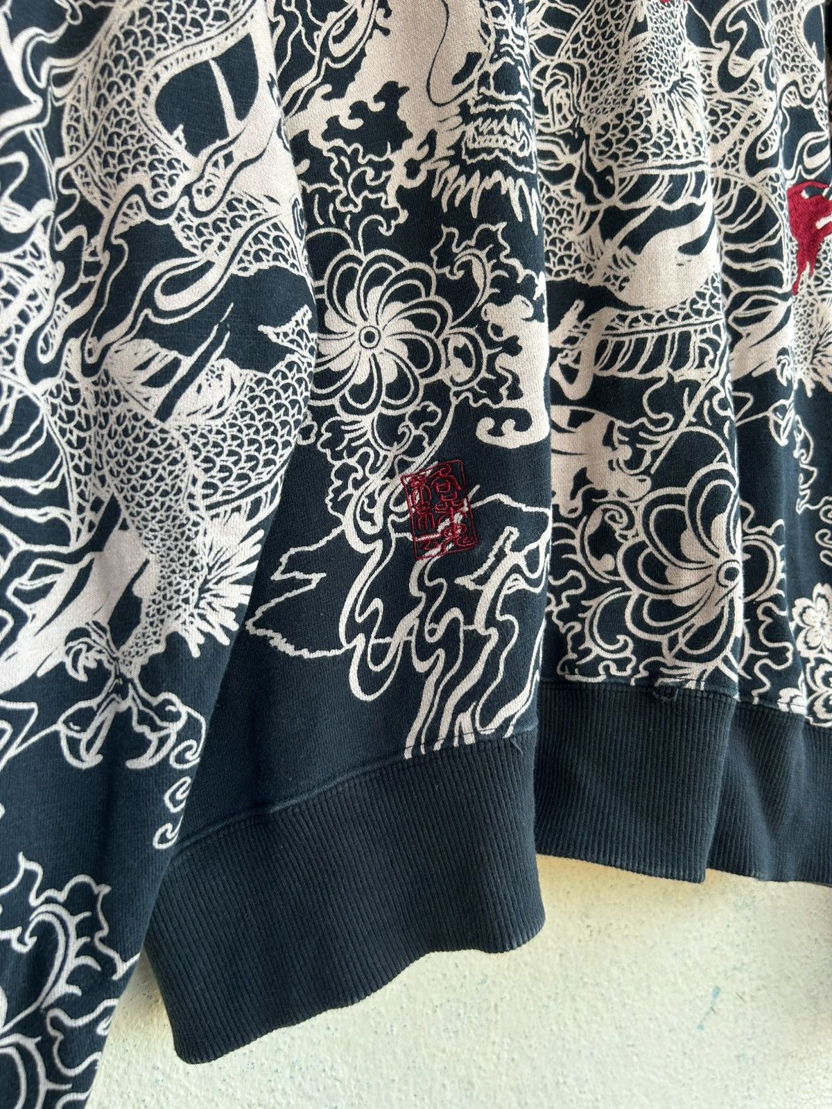 Japanese Brand Karakuri Tamashi Sukajan Art Zip Up Sweatshirt Size US L / EU 52-54 / 3 - 8 Thumbnail