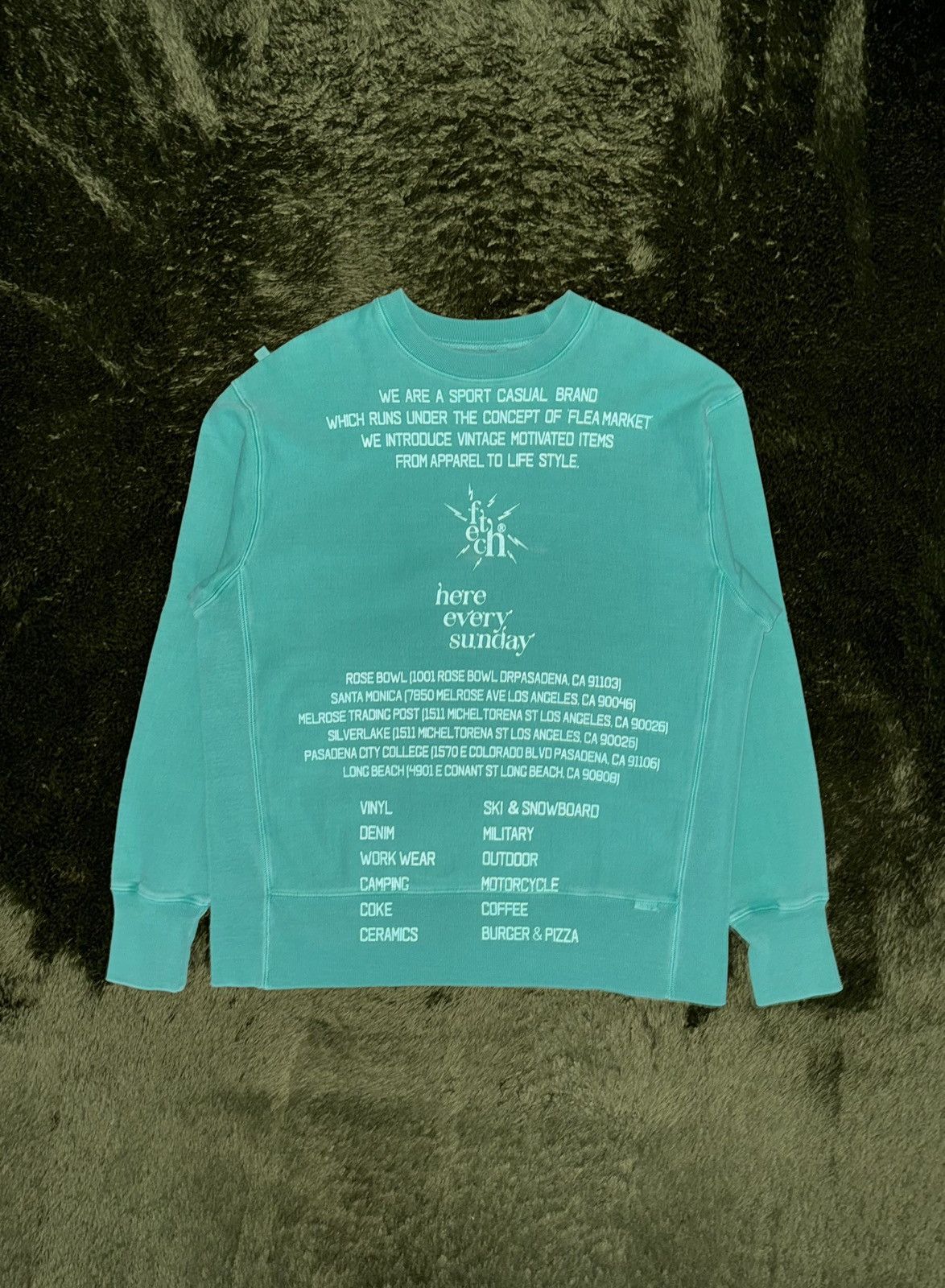 Japanese Brand [M] Fetch Sunday USA Cotton Reverse Weave Sweatshirt Size US M / EU 48-50 / 2 - 1 Thumbnail