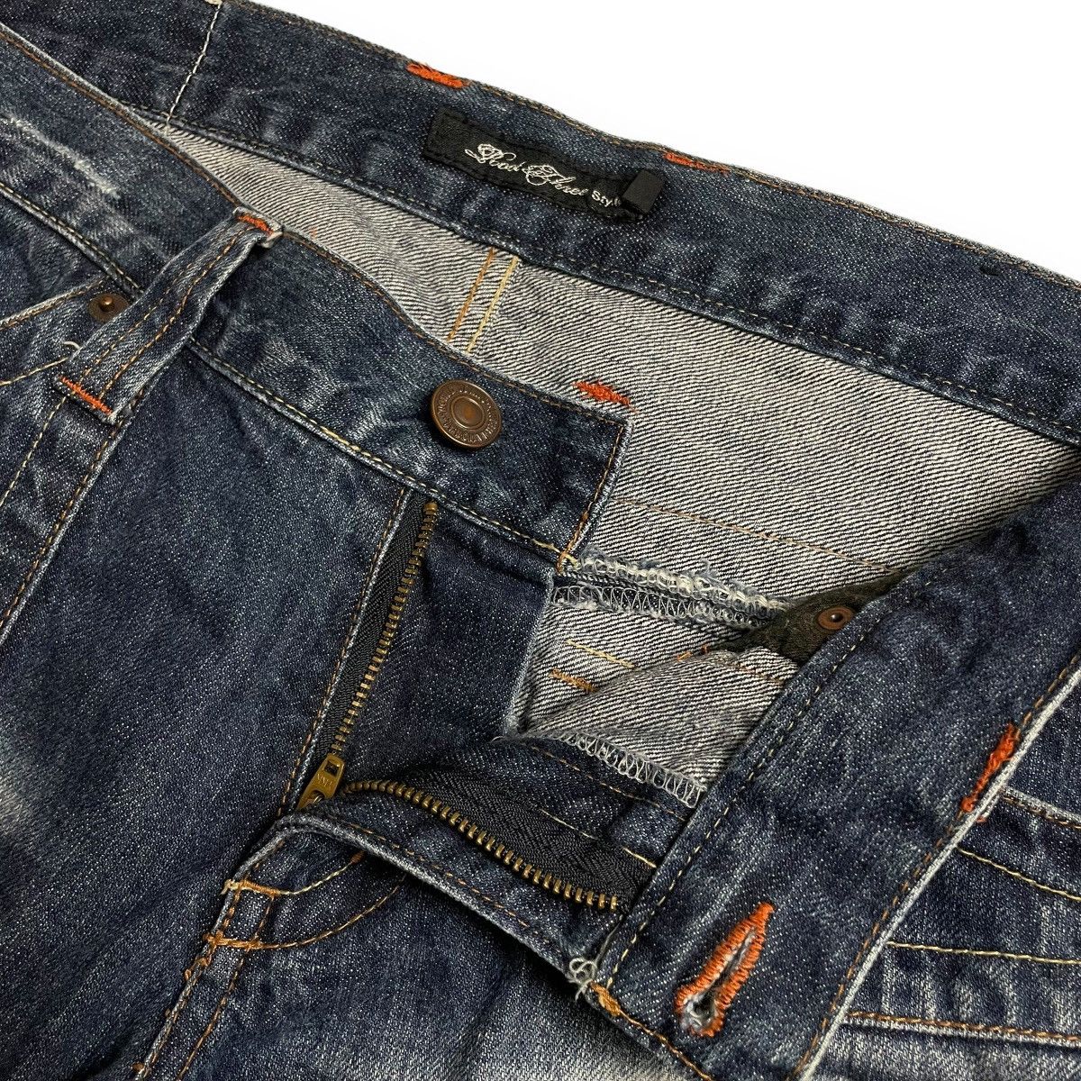 If Six Was Nine 🇯🇵 ROOT THREE WASHED DENIM FLARE DENIM PANTS Size US 33 - 8 Thumbnail