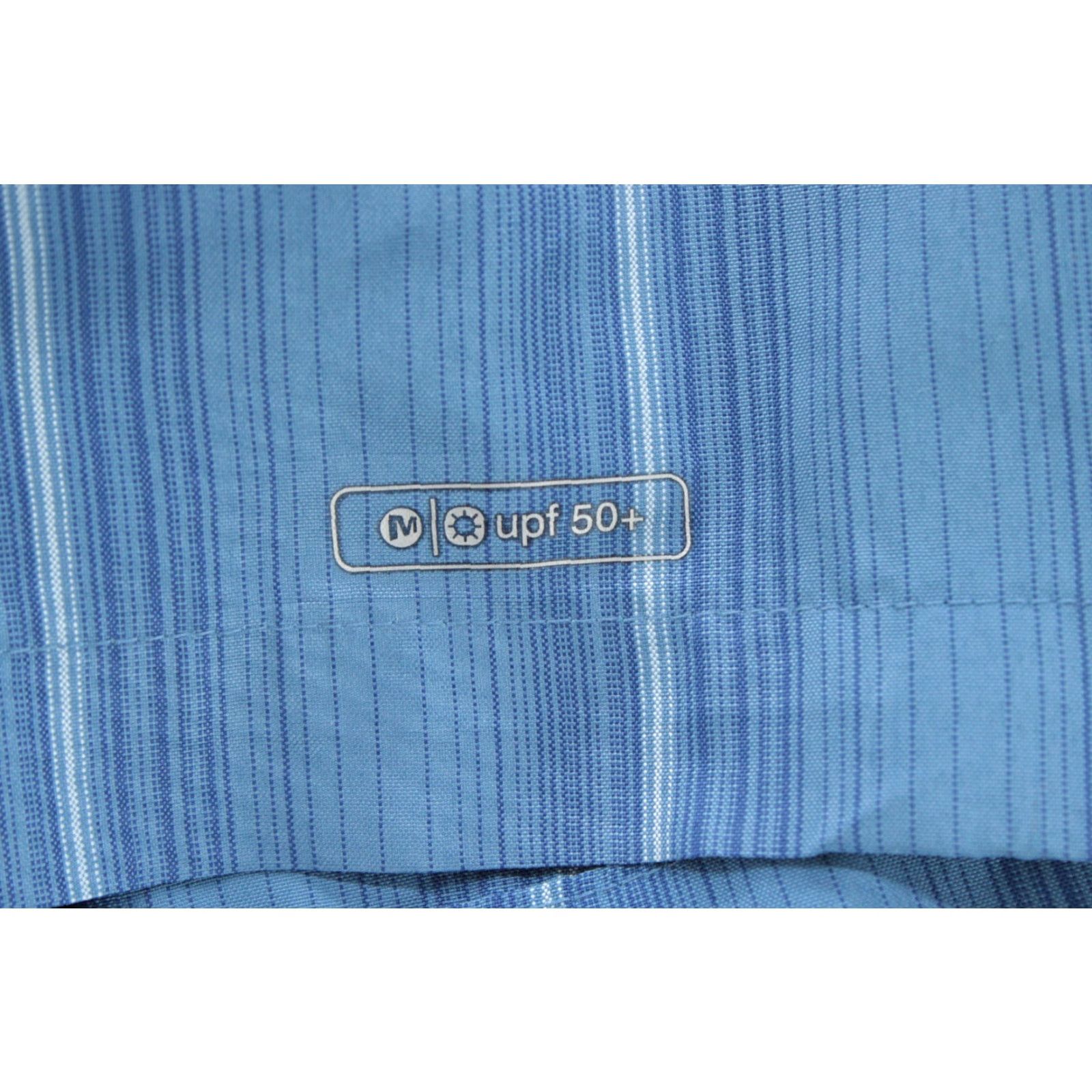 Merrell Merrell Opti-Wick Shirt Mens XXL Blue Striped Vented UPF 50+ Short Sleeve Size US XXL / EU 58 / 5 - 3 Thumbnail