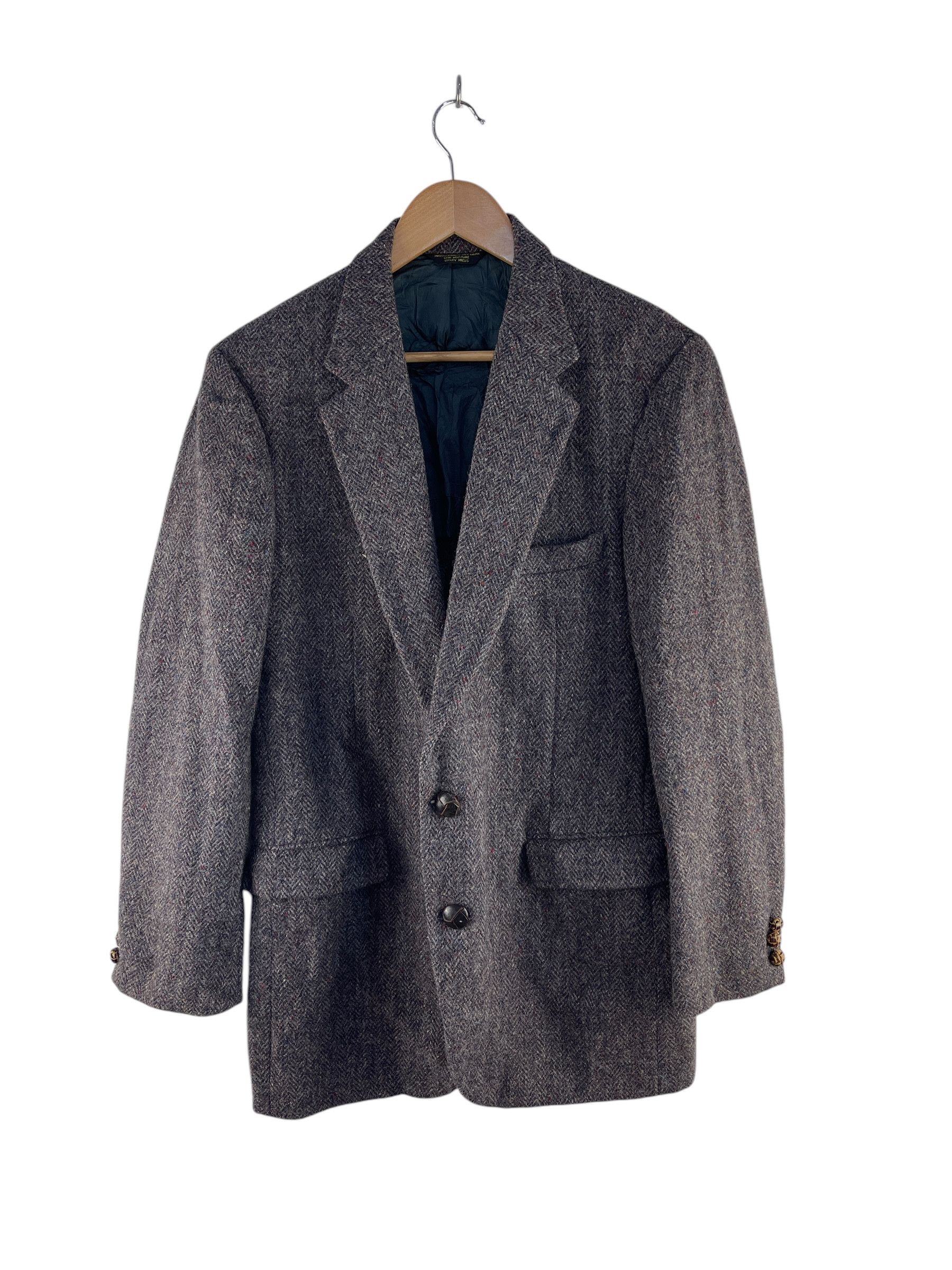Vintage Harris Tweed Wool Coat Jacket