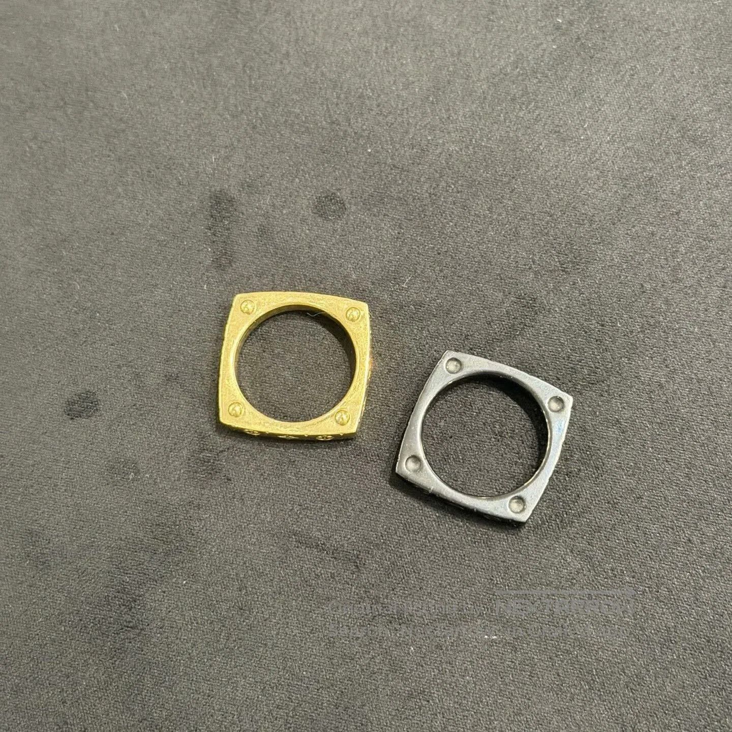 Louis Vuitton Louis Vuitton Black Gold Monogram Ring. Size ONE SIZE - 3 Thumbnail